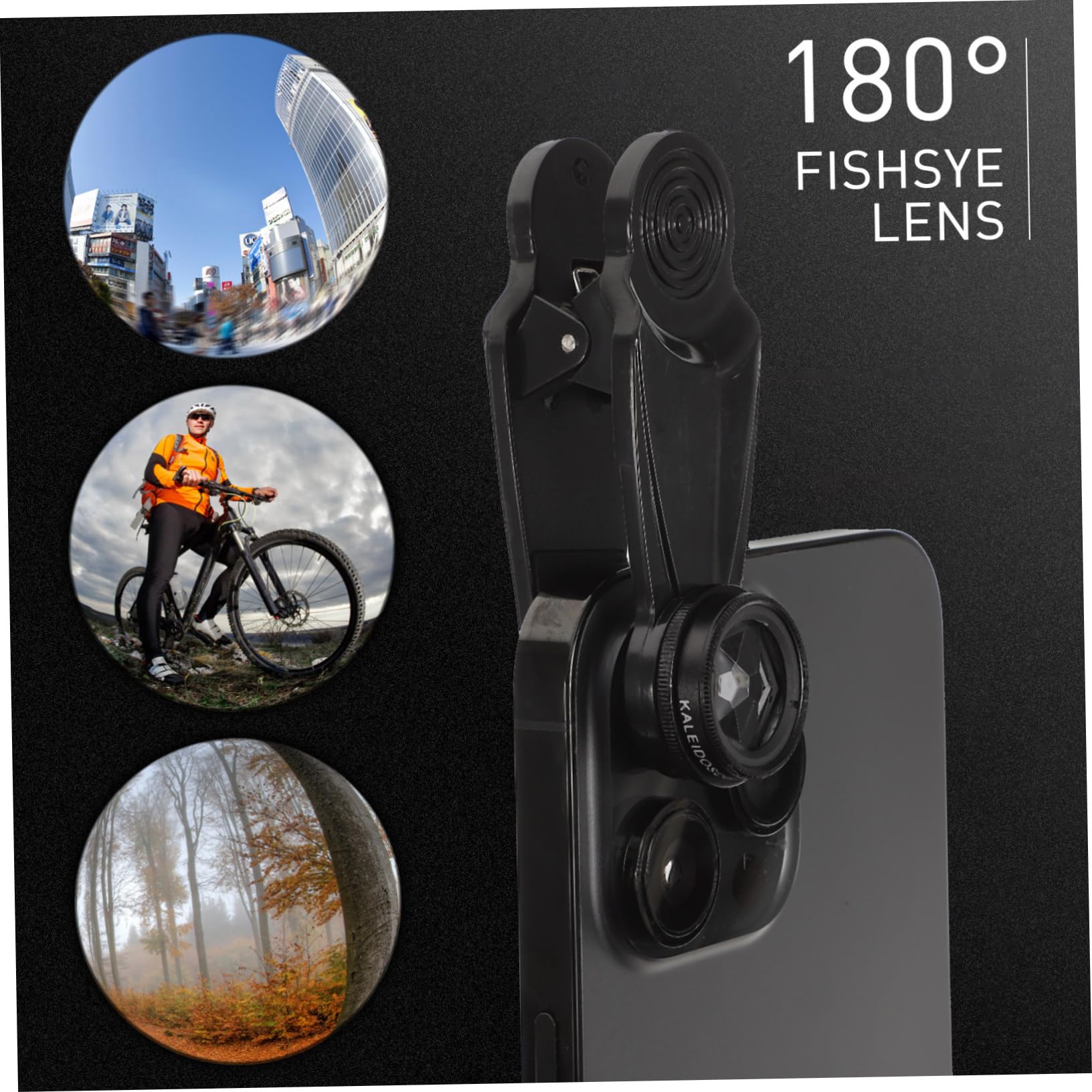 Mikinona Kit Obiettivo Per Fotocamera Telefono Obiettivo Grandangolo Macro Fisheye Professionale Realizzato in Materiali Per Scatti Fotografici e Regali