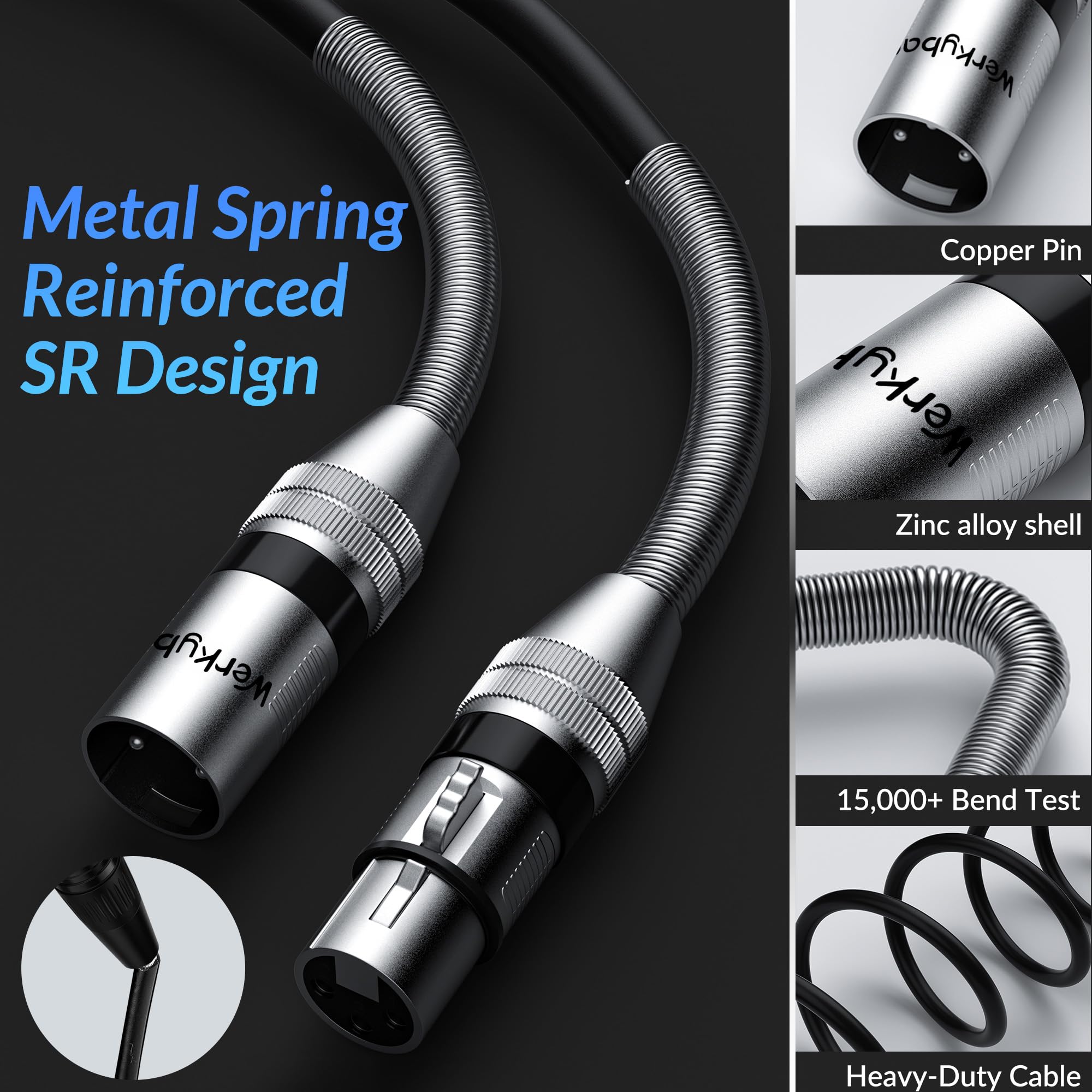 Kabel 3-pinowy DMX 5 m (2 sztuki), wtyczka XLR do gniazda Stage Light kabel SR, struktura SR, 110 omów, kabel sygnałowy DMX do reflektorów scenicznych, mikrofonów, sterowania światłem