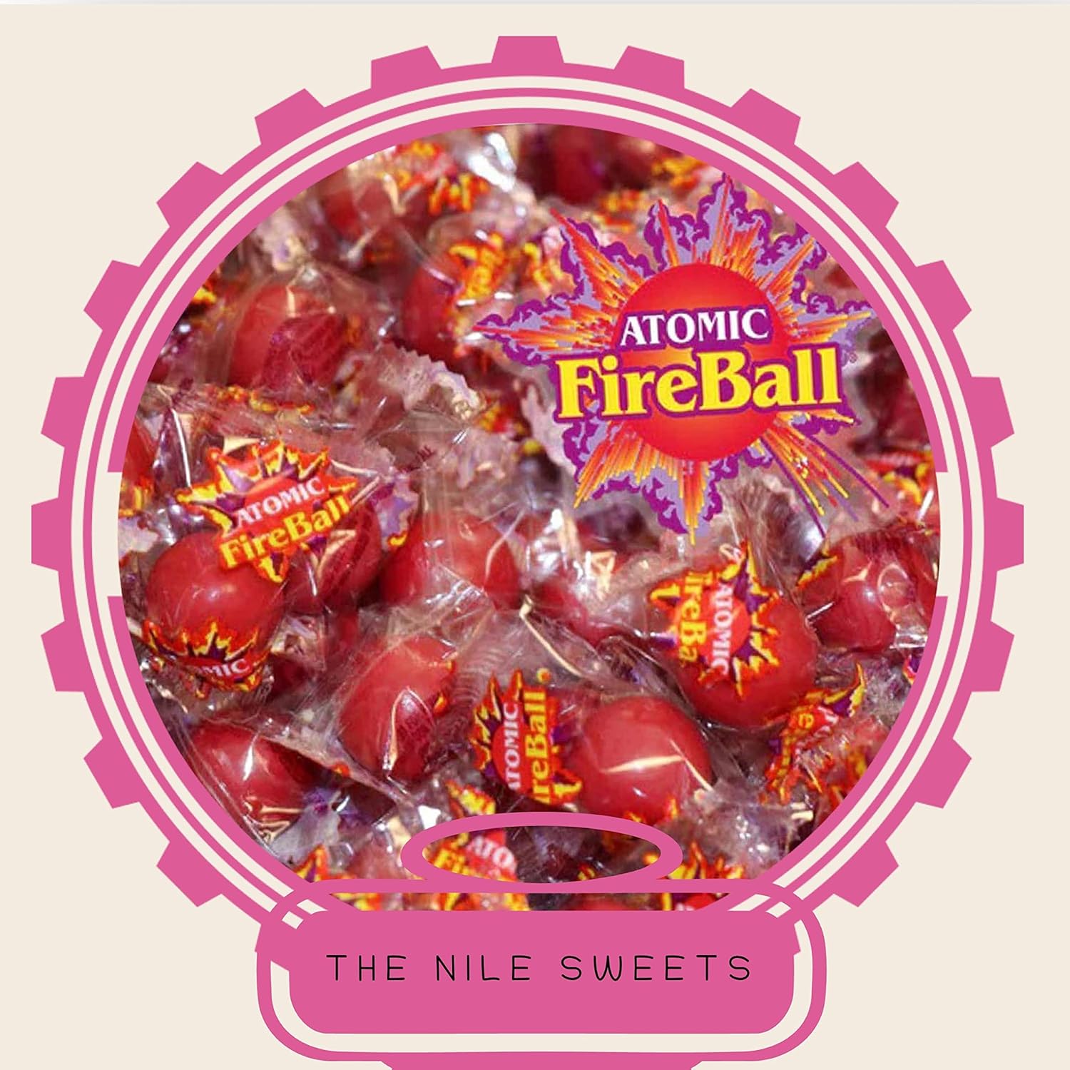 Atomic Fireball Jawbreakers Candy Individually Wrapped