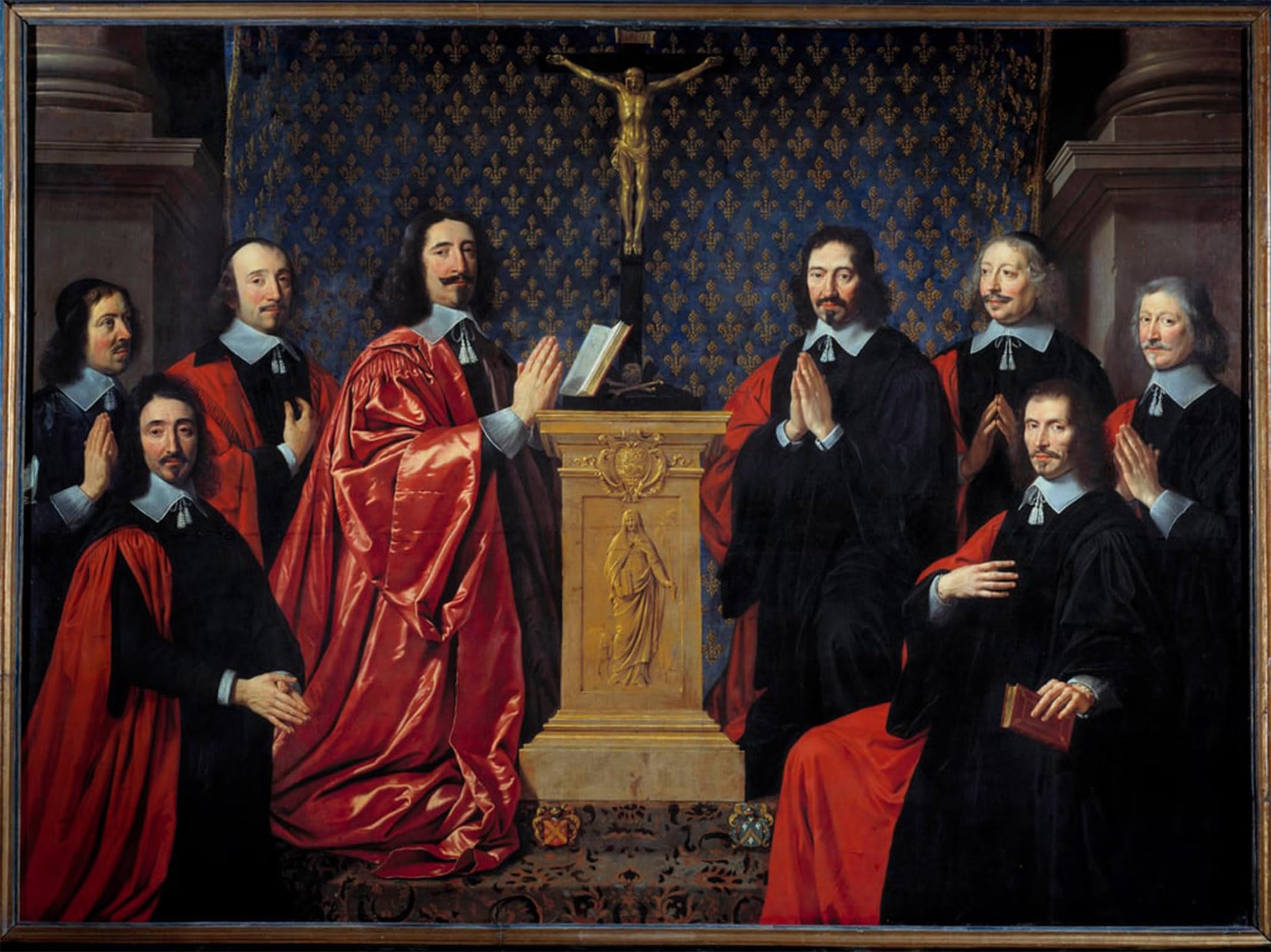 Cuadro en lienzo de la ciudad de París, pintura famosa decorativa de Philippe De Champaigne 60x90 5