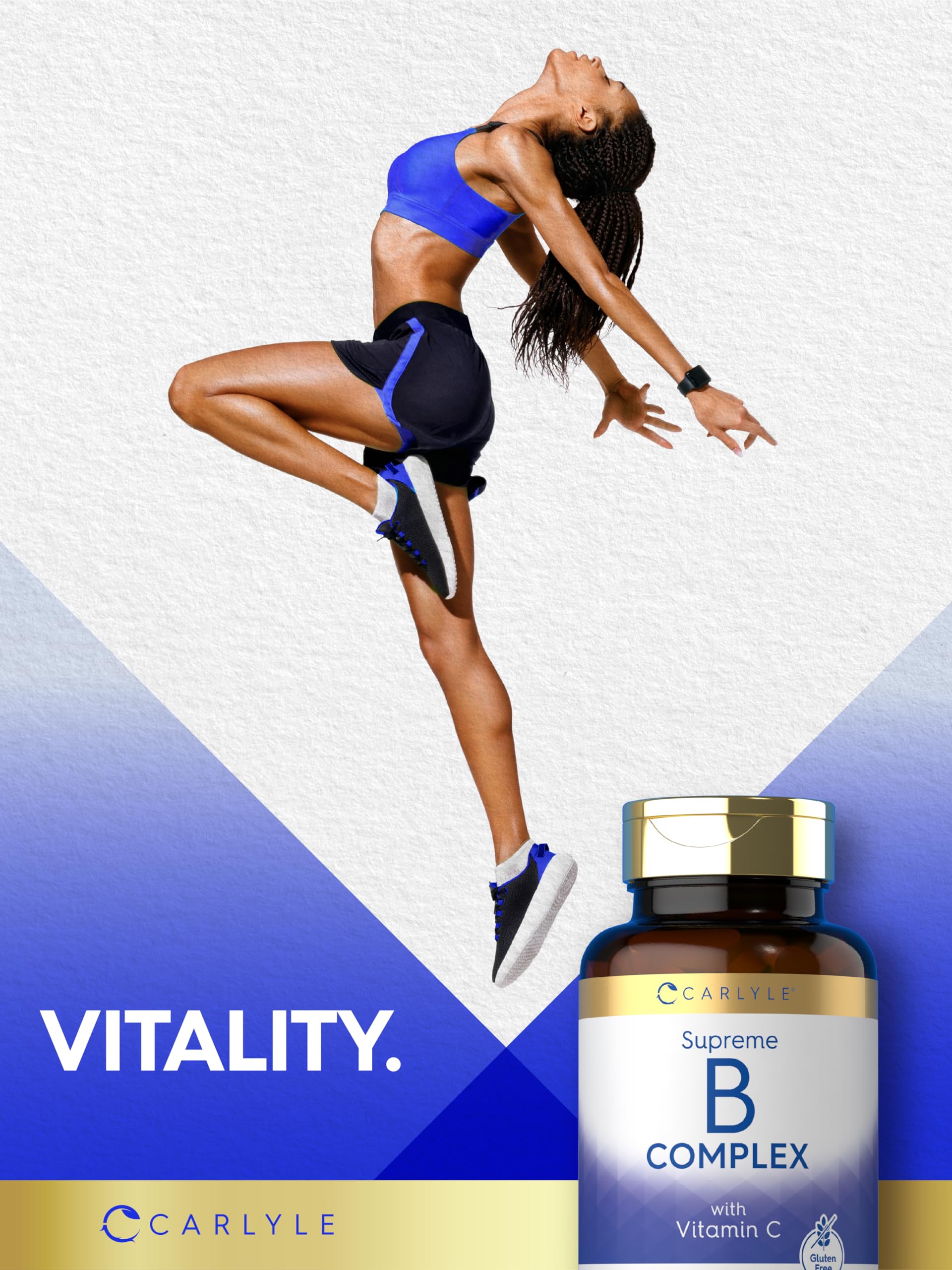 Carlyle B-Complex with Vitamin C & Folic Acid | 250 Caplets — Amazon image 7