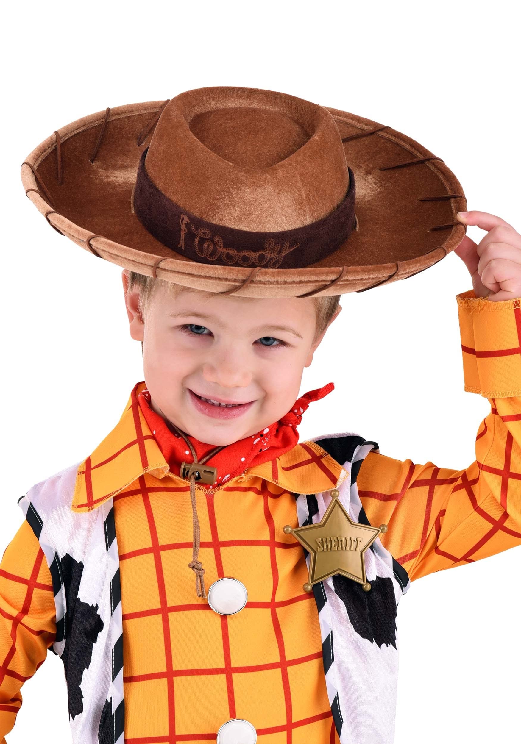 Disney Pixar Toy Story Toddler Woody Cowboy Hat with Leather Stitching for Cowboy Dress-Up - Officially Licensed ST