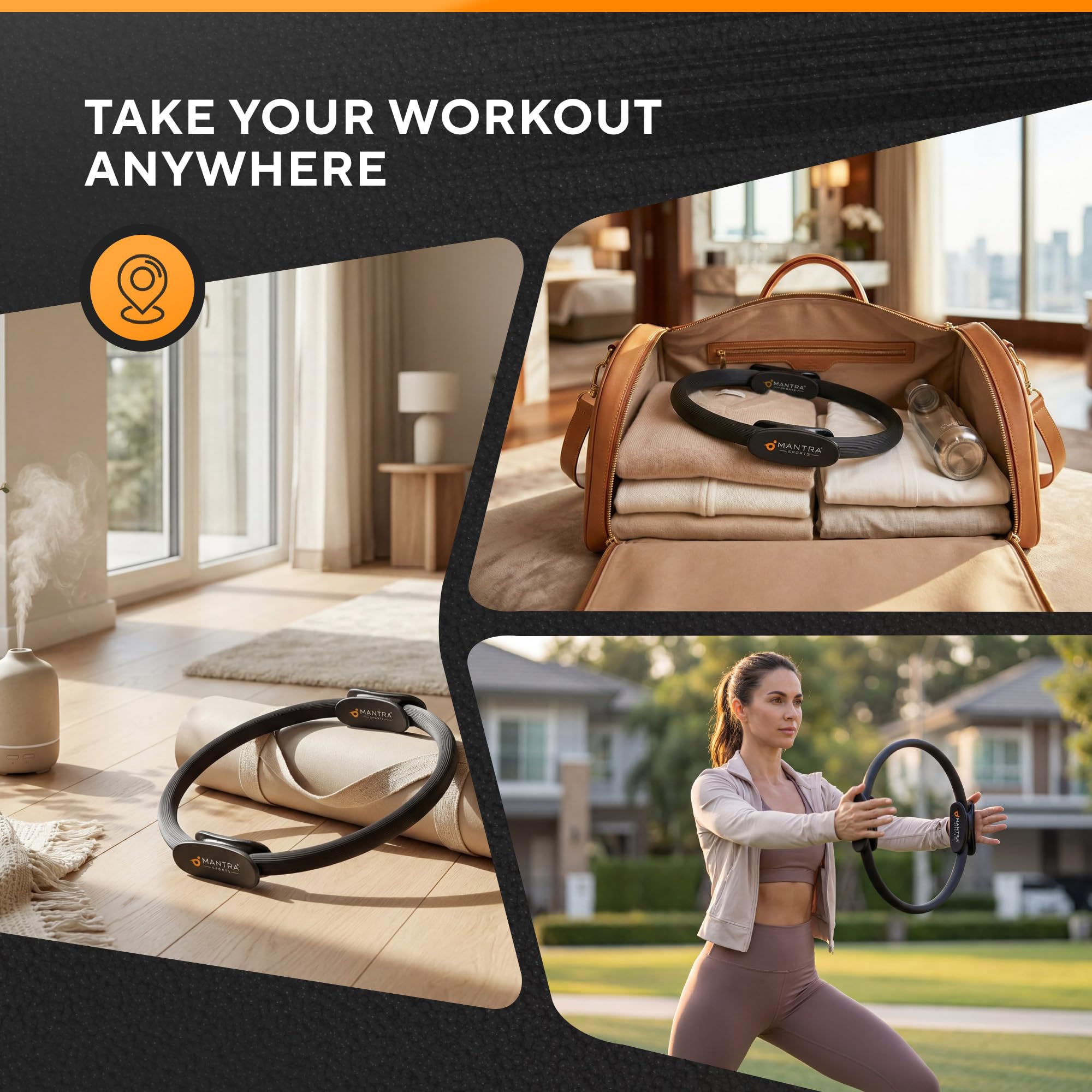 Cerchio Pilates Ring Fit, Magic Circle Pilates Attrezzi, Ring Pilates per Pavimento Pelvico, Attrezzo Interno Coscia, Attrezzi Pilates per Casa, Anello Pilates, Fitness Attrezzi Casa