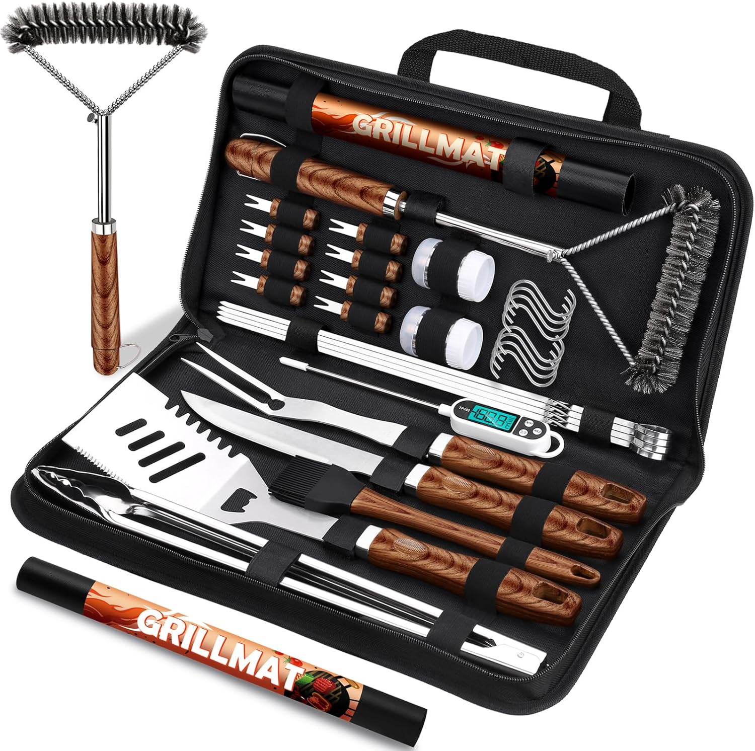 31pcs BBQ Grill Accessories Set for Men Dad