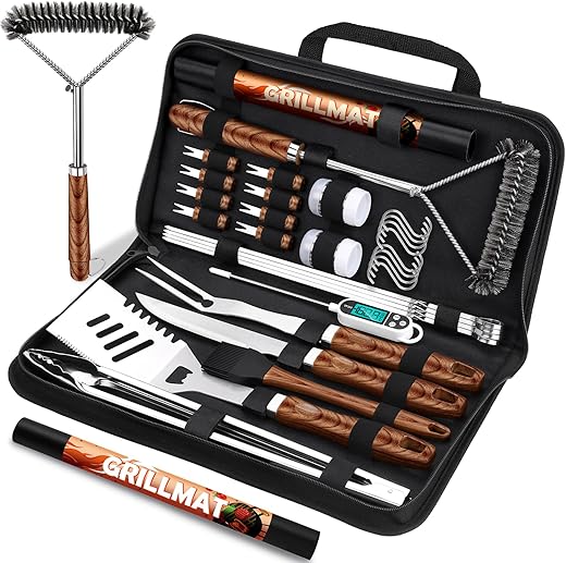 How Durable are the Tools in the 31pcs BBQ Grill Accessories Set for Men Dad?