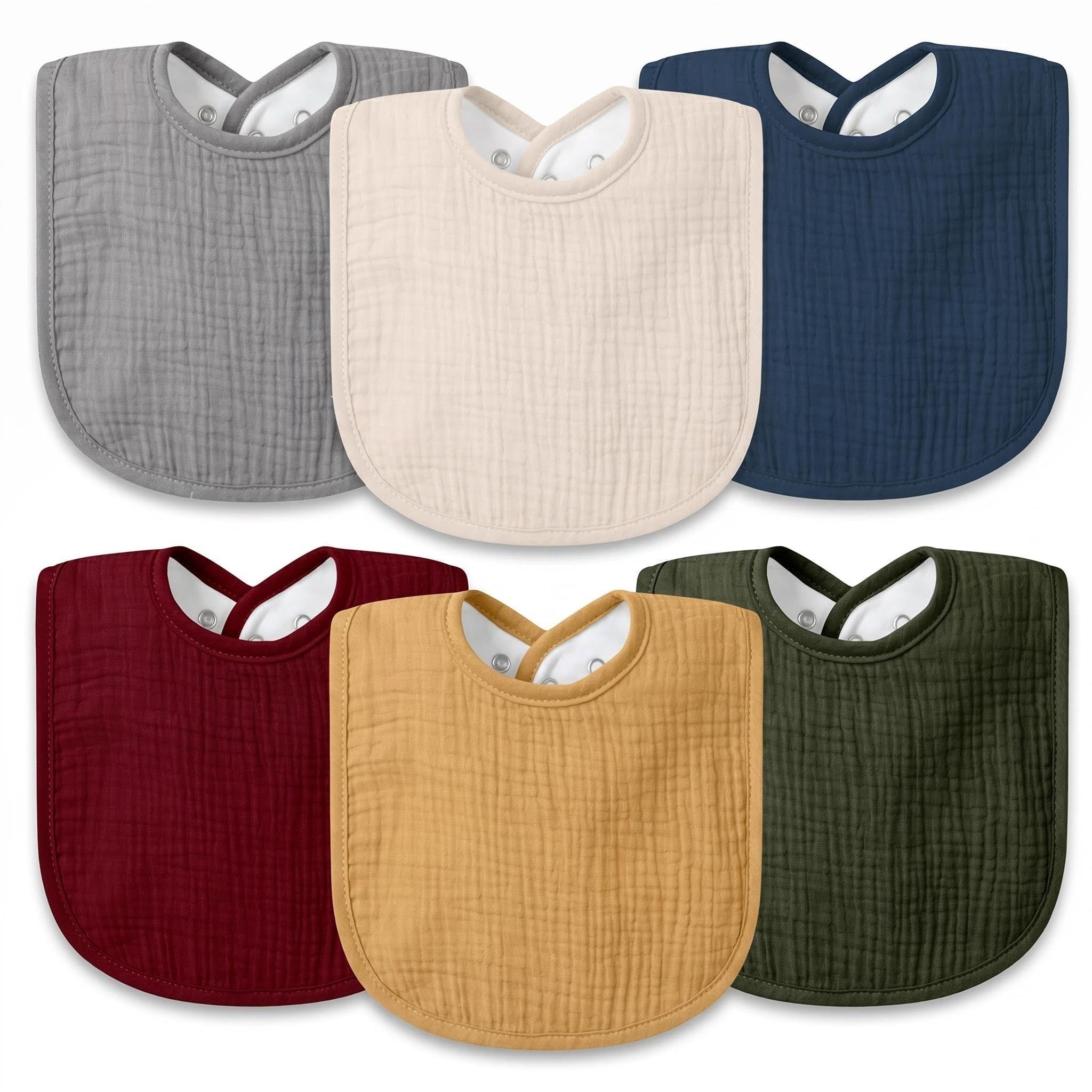 VOMARHUG Lätzchen Baby Musselin Halstuch Baby Weiche Verstellbare Quadratische Sabberlätzchen für Unisex Mädchen & Jungen