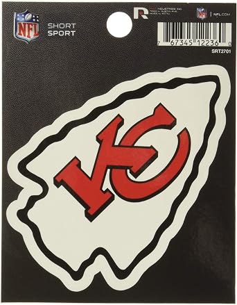 Rico Industries NFL Unisex Die Cut Team Logo Short Sport Sticker