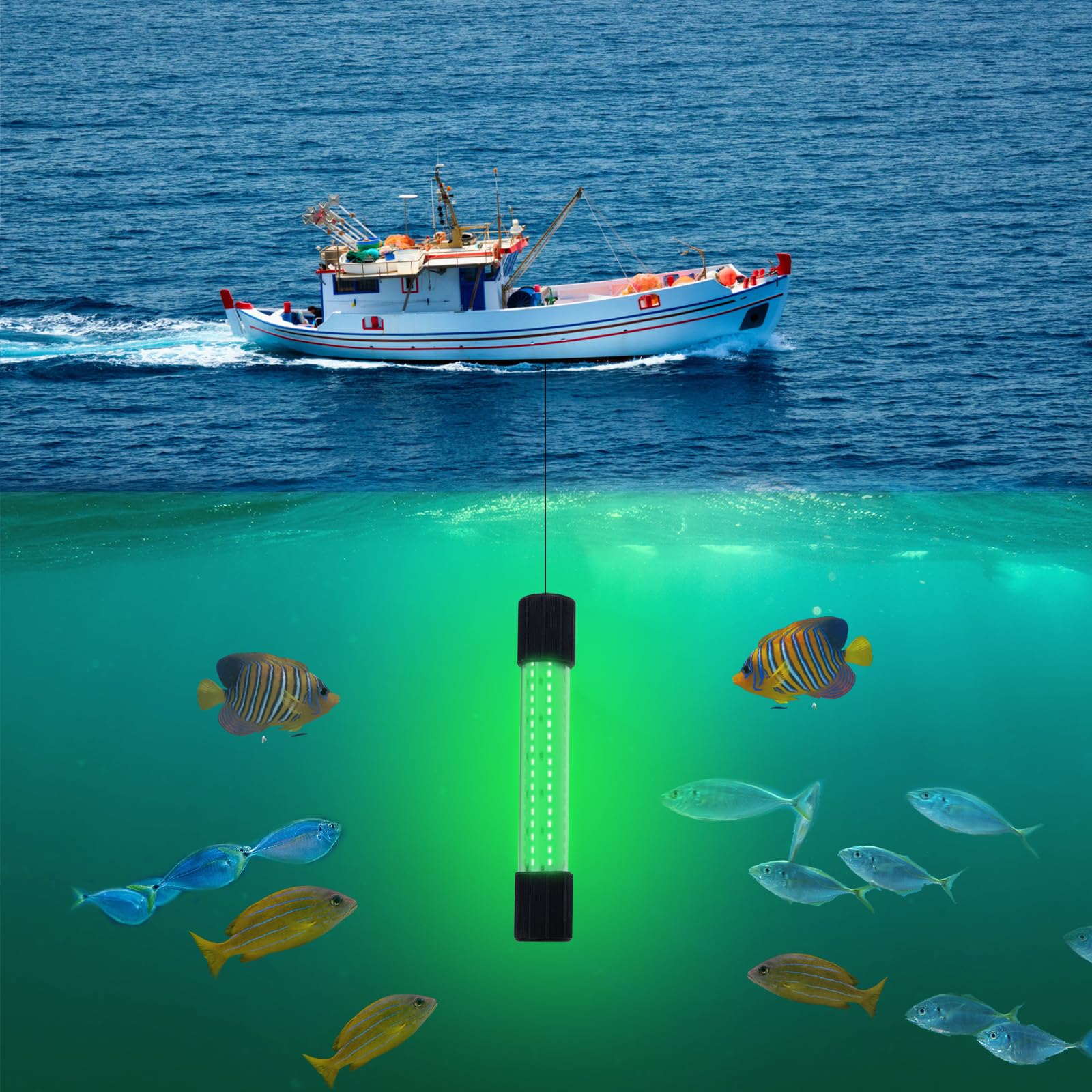 Amazon.co.jp: Goture 集魚灯 水中ライト 126leds 水中集魚灯 水中灯 