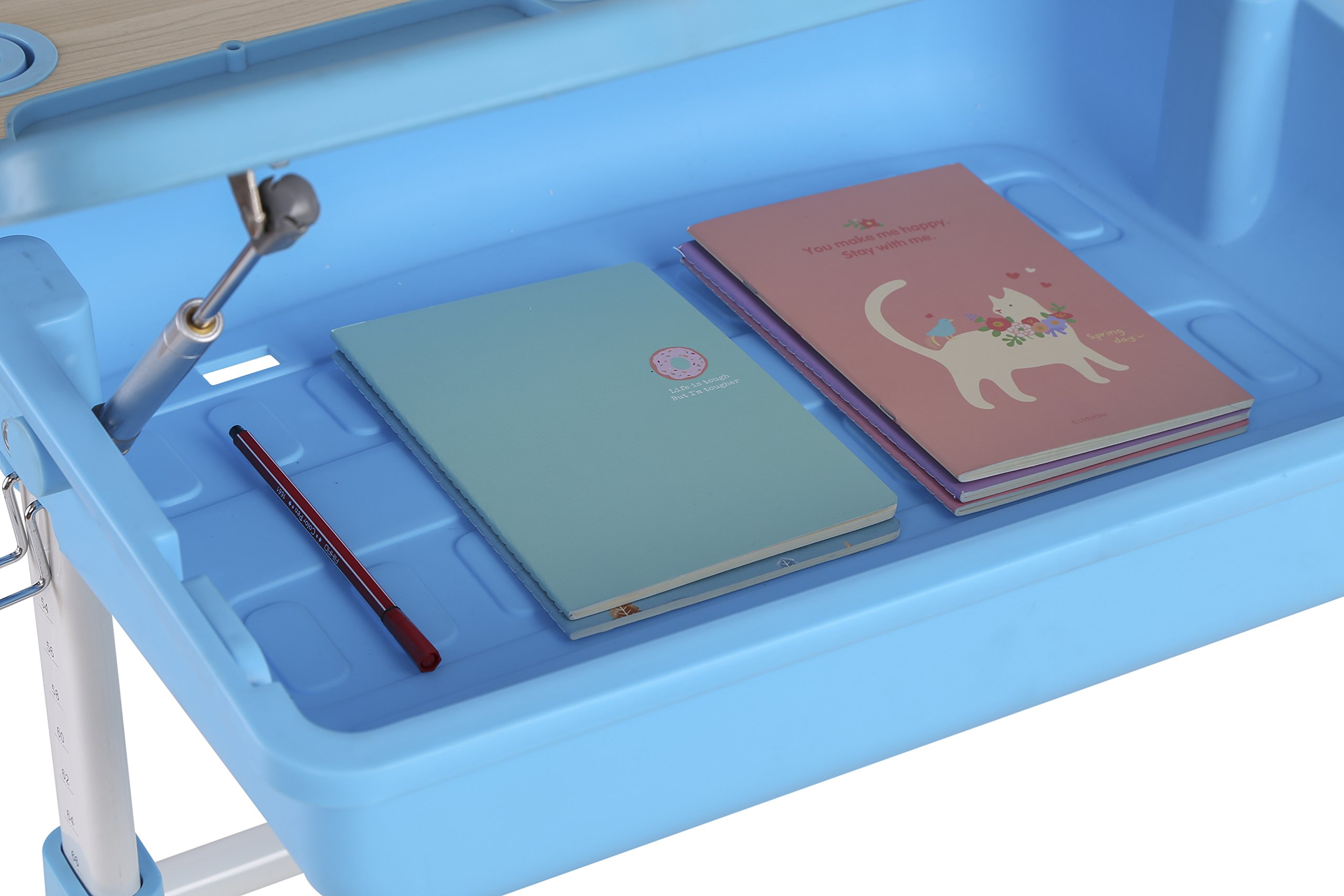 KIDOMATE Kids Premium Height Adjustable Study Table and Chair with Wood