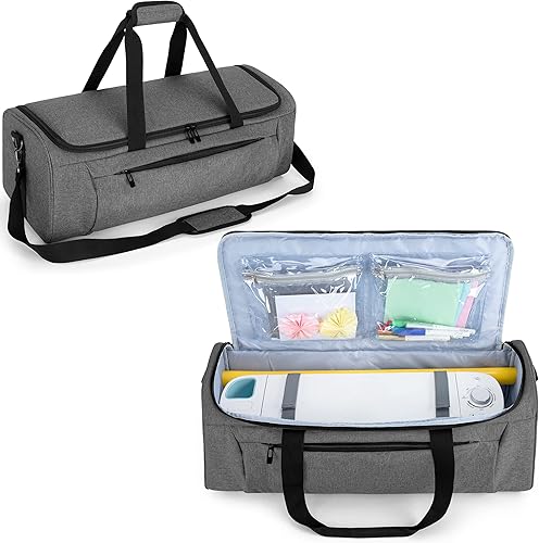 CURMIO Estuche de transporte compatible con Cricut Explore Air 2, Cricut Maker, Silhouette Cameo 4 y Cameo 3, bolsa de almacenamiento para