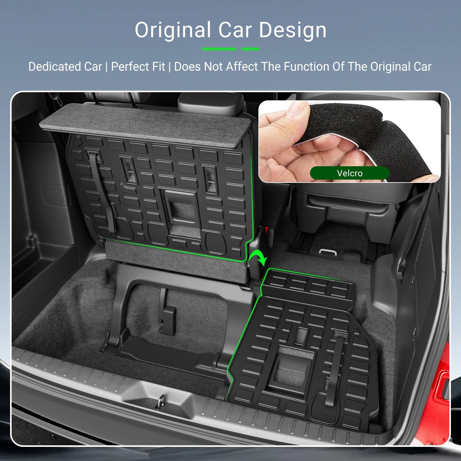 7&8 Seats Cargo Mat Compatible with 21-26 Toyota Sienna Trunk Liner Seat Back Protector Replacement for 2021-2026 Toyota Sienna Accessories - Image 2