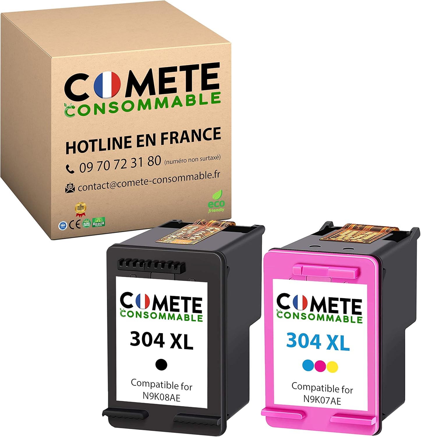 Cartucce Per Stampante Rigenerate 304 XL Nero Colore Per HP Envy 5030 Stampanti - Foto 11