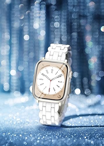 Miniatura 51 de Lightweight Resin Band For Apple Watch Series 11 10 SE 9 8 7 6 5 4 3 2 1 Ultra 3 2, Fashion Adjustable Replacement Strap for iWatch Bands 38mm 40mm