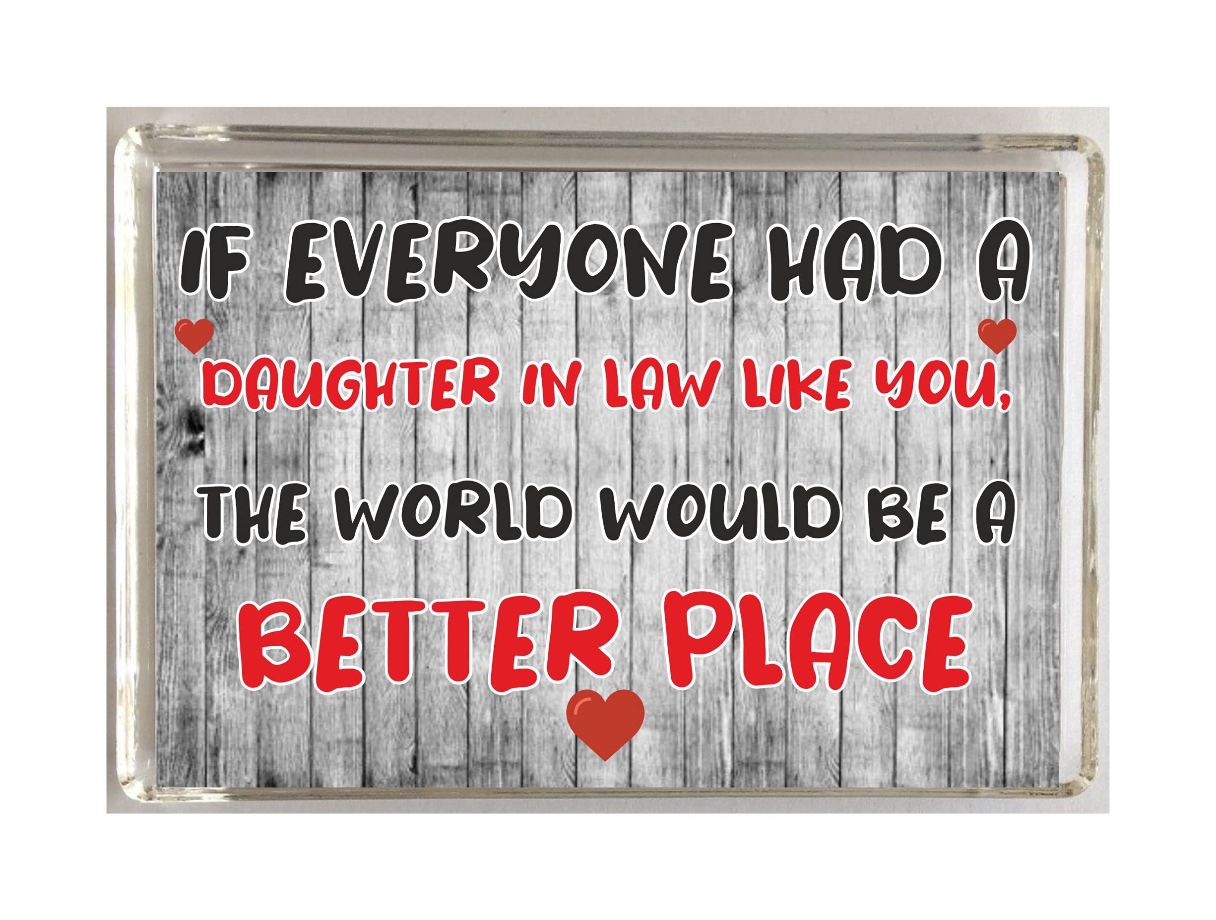 'Clare's Cosmetics' Nice Gift For Daughter In Law – The World Would Be A Better Place – Fridge Magnet - Novelty Present