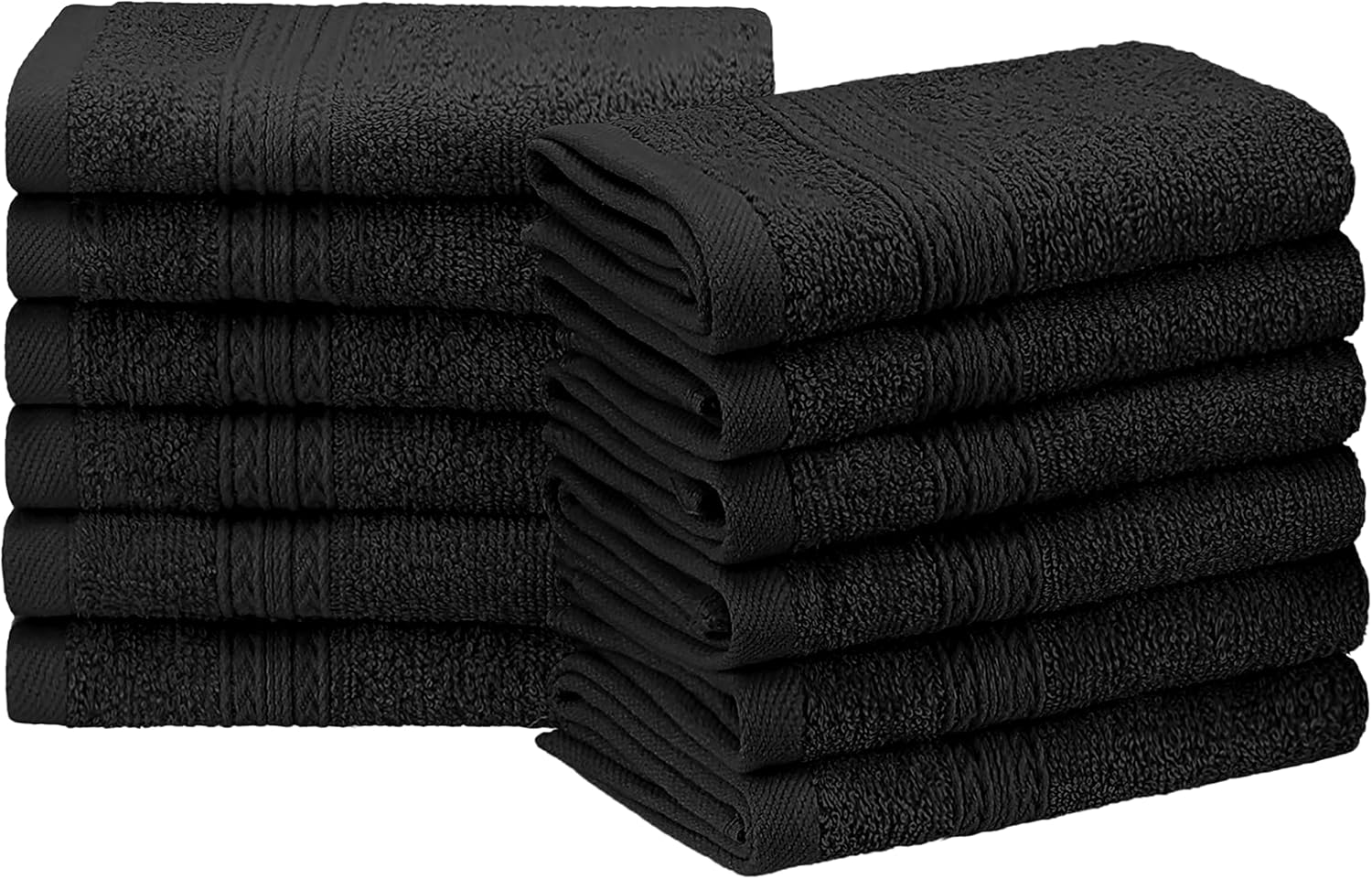 Superior EcoFriendly Cotton 12Piece Face Towel/Washcloth