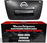Vista 1 de Master Tailgaters Black Tailgate Handle with Backup Camera Replacement for Nissan Frontier (2013-2016) IP68 Waterproof Parking Grid Lines