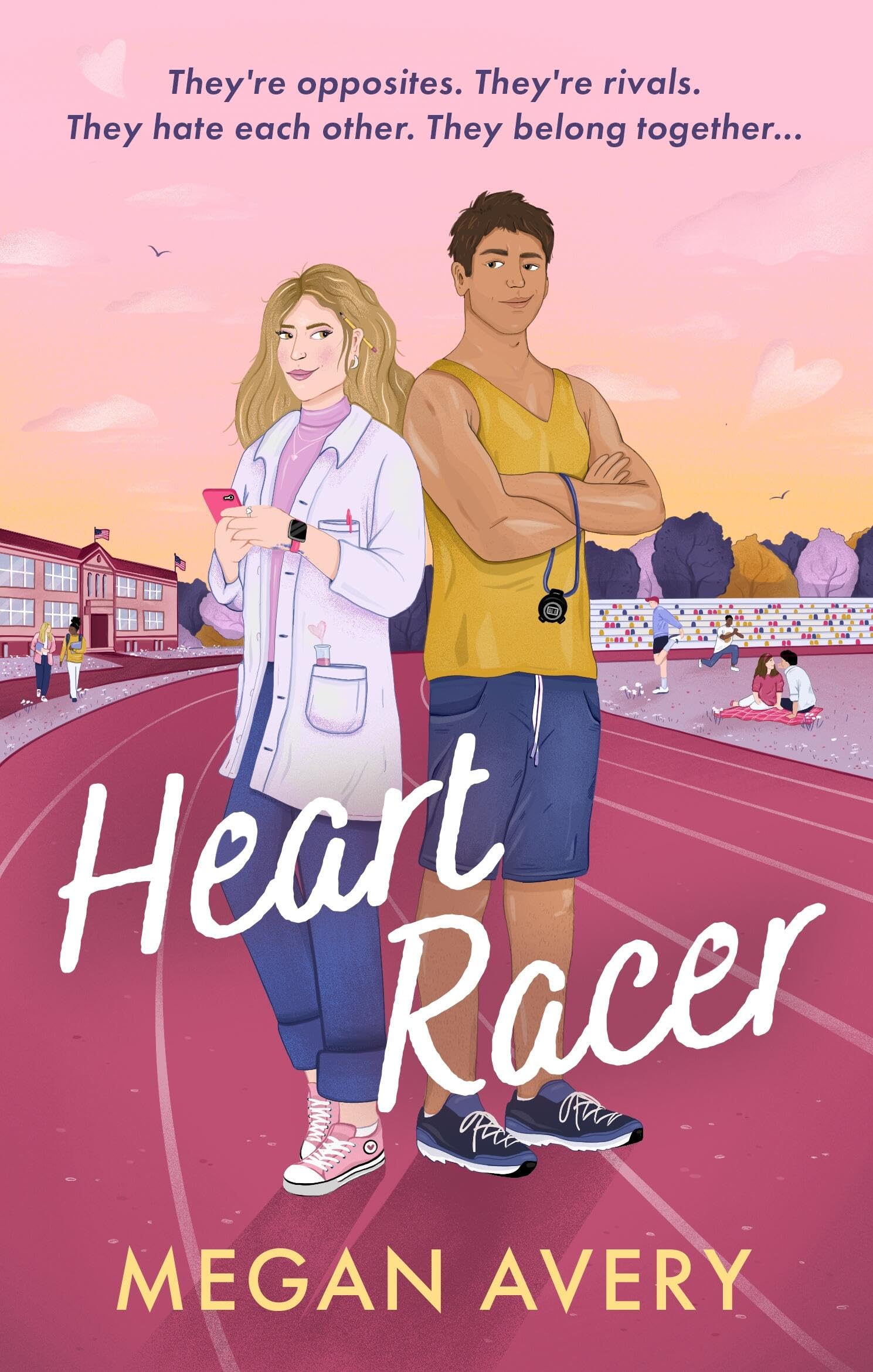 Heart Racer: STEM meets sports romance in this spicy, slow-burn, nerd/jock, academic rivals rom com