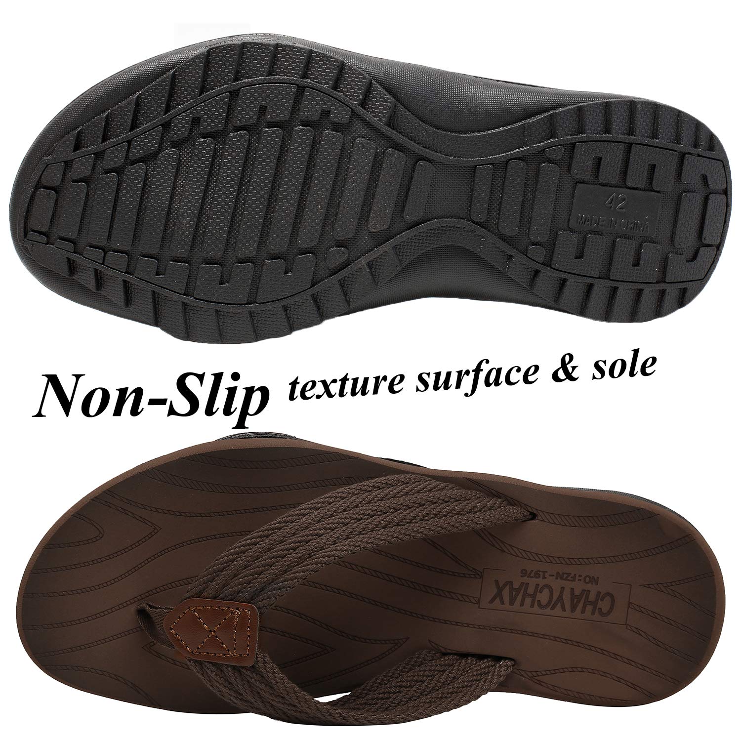 ChayChax Infradito Uomo Scarpe da Spiaggia e Piscina Sportive Beach Sandali Morbide Ciabatte Antiscivolo Pantofole con Gomma Suola