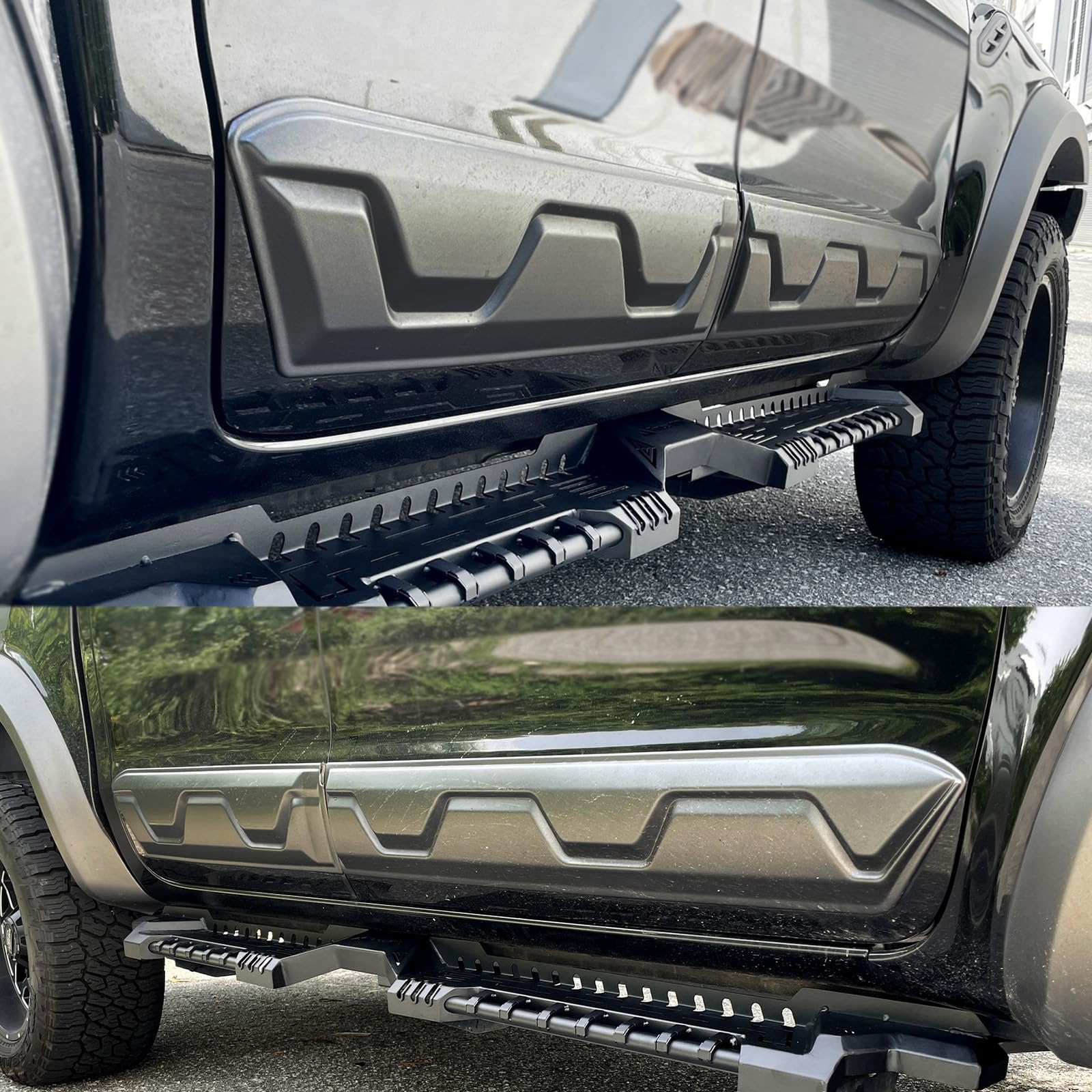 JHCHAN Protezioni Porte In ABS Nero Opaco Per Ford Ranger Double Cab 2012-2022 T6 T7 T8 Wildtrak Raptor - 6