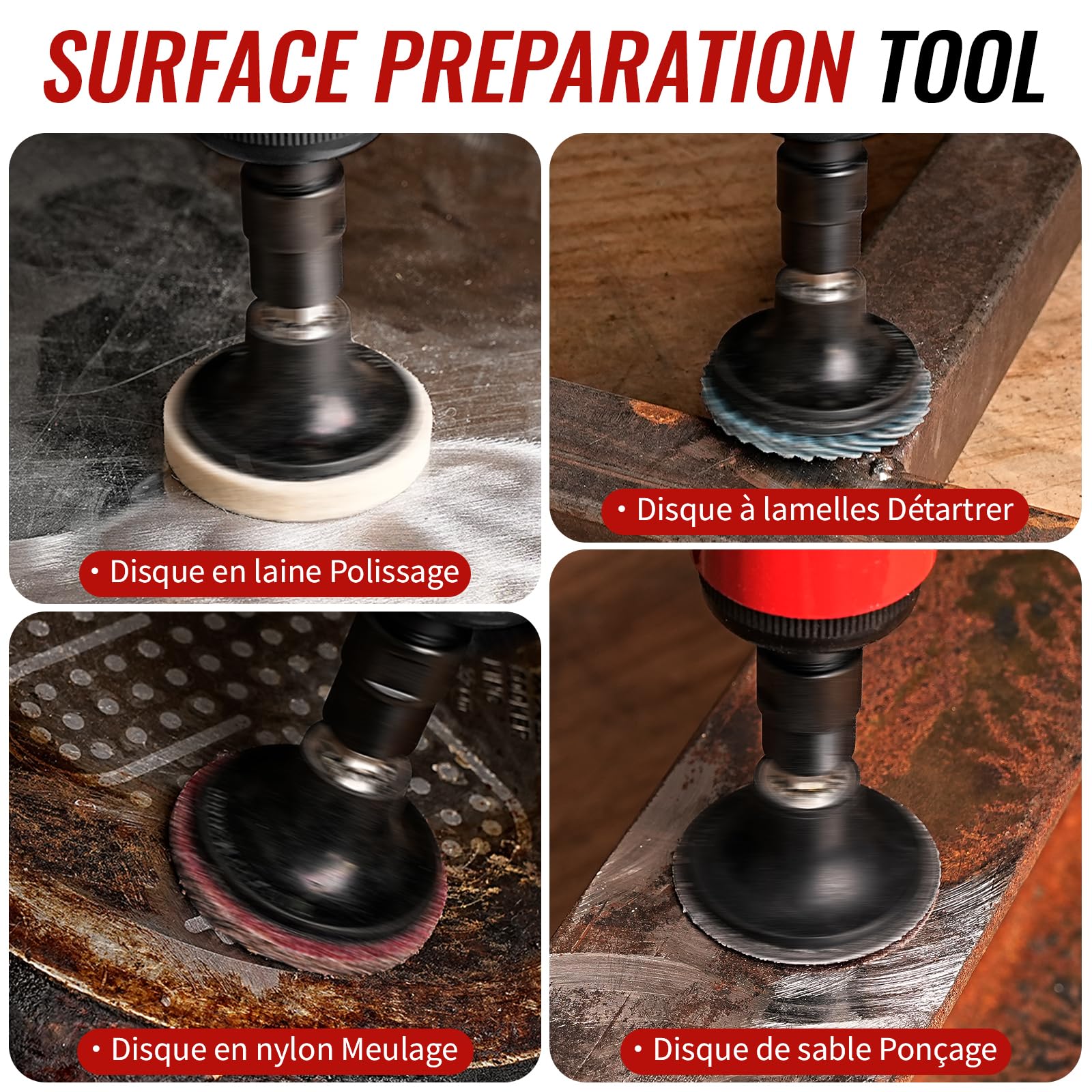 Amoladora de ángulo neumática, kit de amoladora de aire comprimido incluye mini amoladora angular neumática con 17 unidades de 2 pulgadas diferentes discos abrasivos, 2 portabrocas de 3 mm