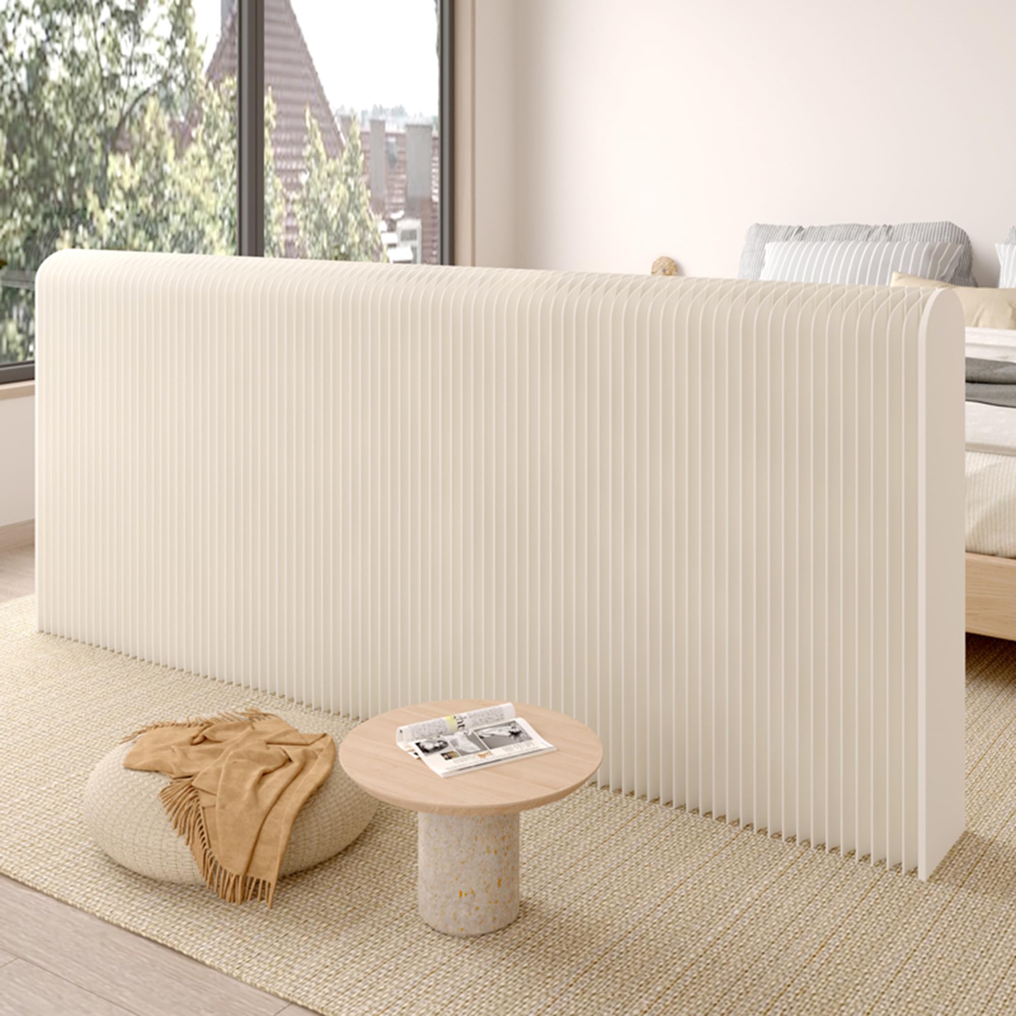 Séparateur de pièce en papier pliable isolant et modulable