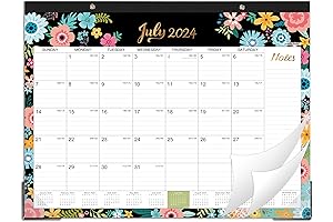Large Desk Calendar 2024-2025: Stay Organized for 18 Months with Floral Style