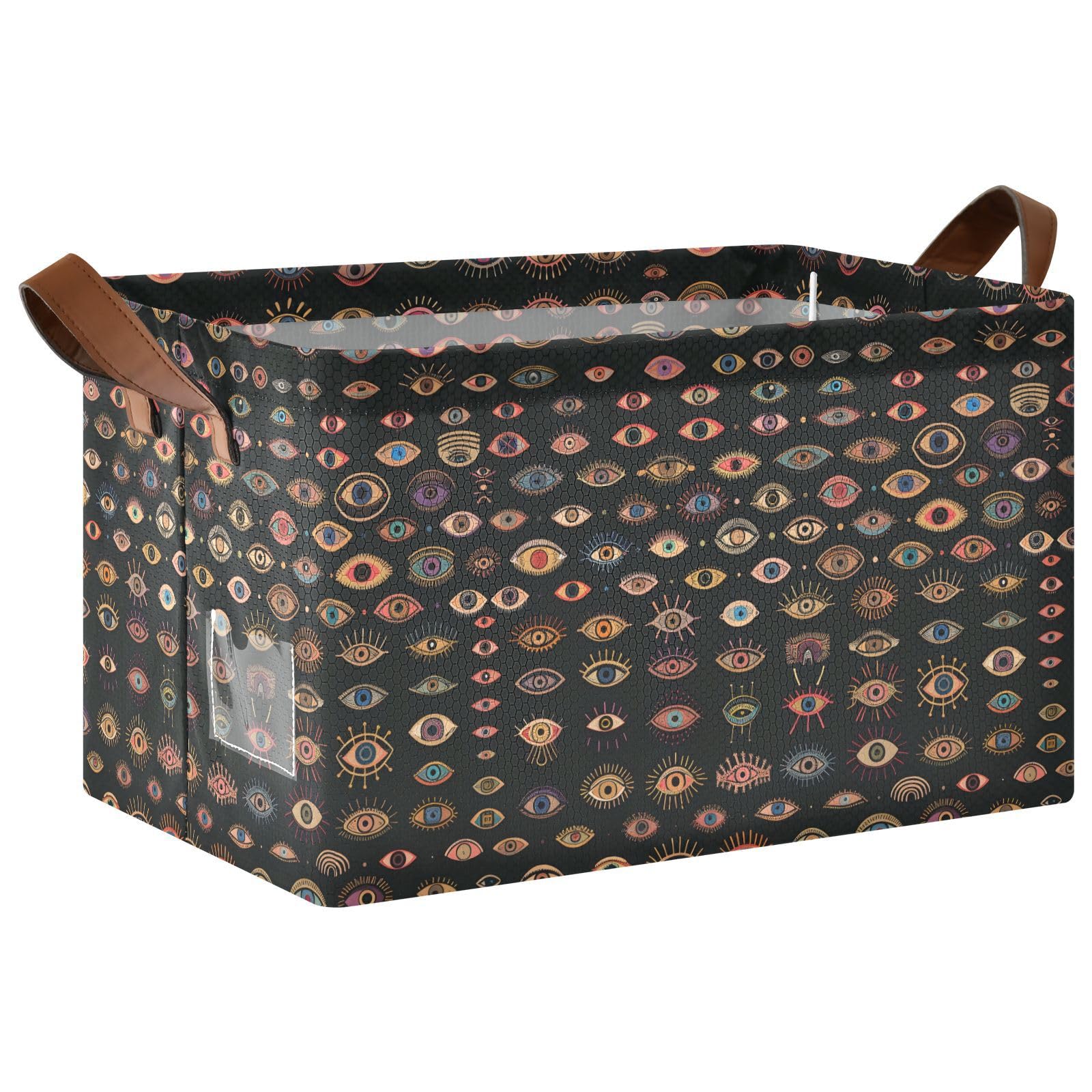 Boîte de rangement cube motif bohème Mnsruu grand format étanche pour placard