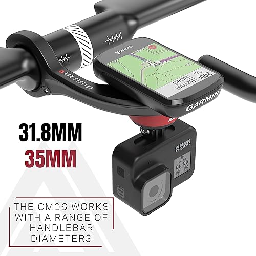 Miniatura 4 de KOM Cycling CM06 Soporte de computadora GoPro de liberación rápida para computadoras Wahoo y Garmin Bike con Wahoo Top Mount Bundle compatible con