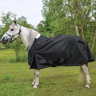 Miniature Horse Turnout Rainsheet 600D, Black, Medium