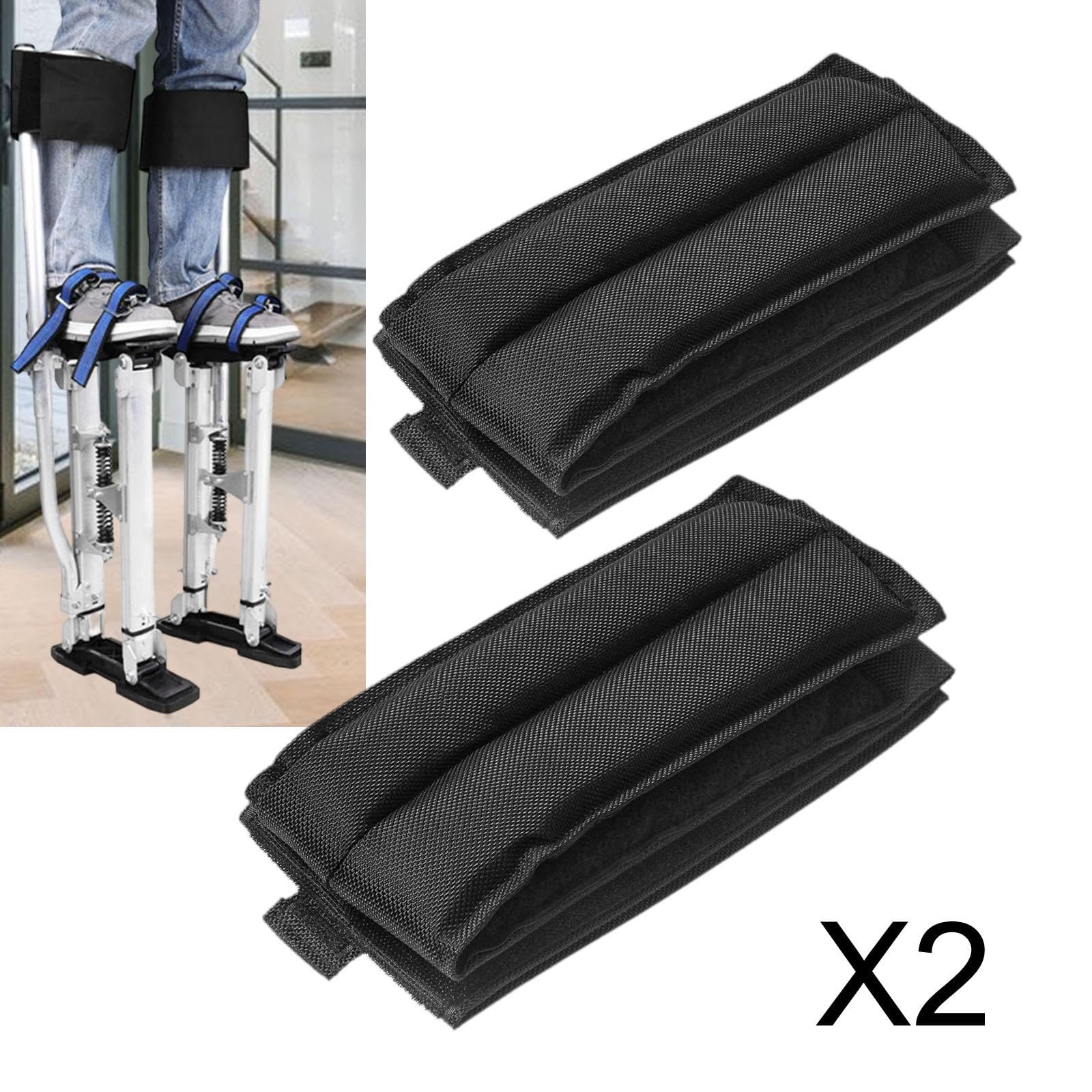 perfk Sangles spéciales pour échasses de plaquiste, pièce de rechange pour support de jambes, sangles rembourrées confortables et larges pour échasses de