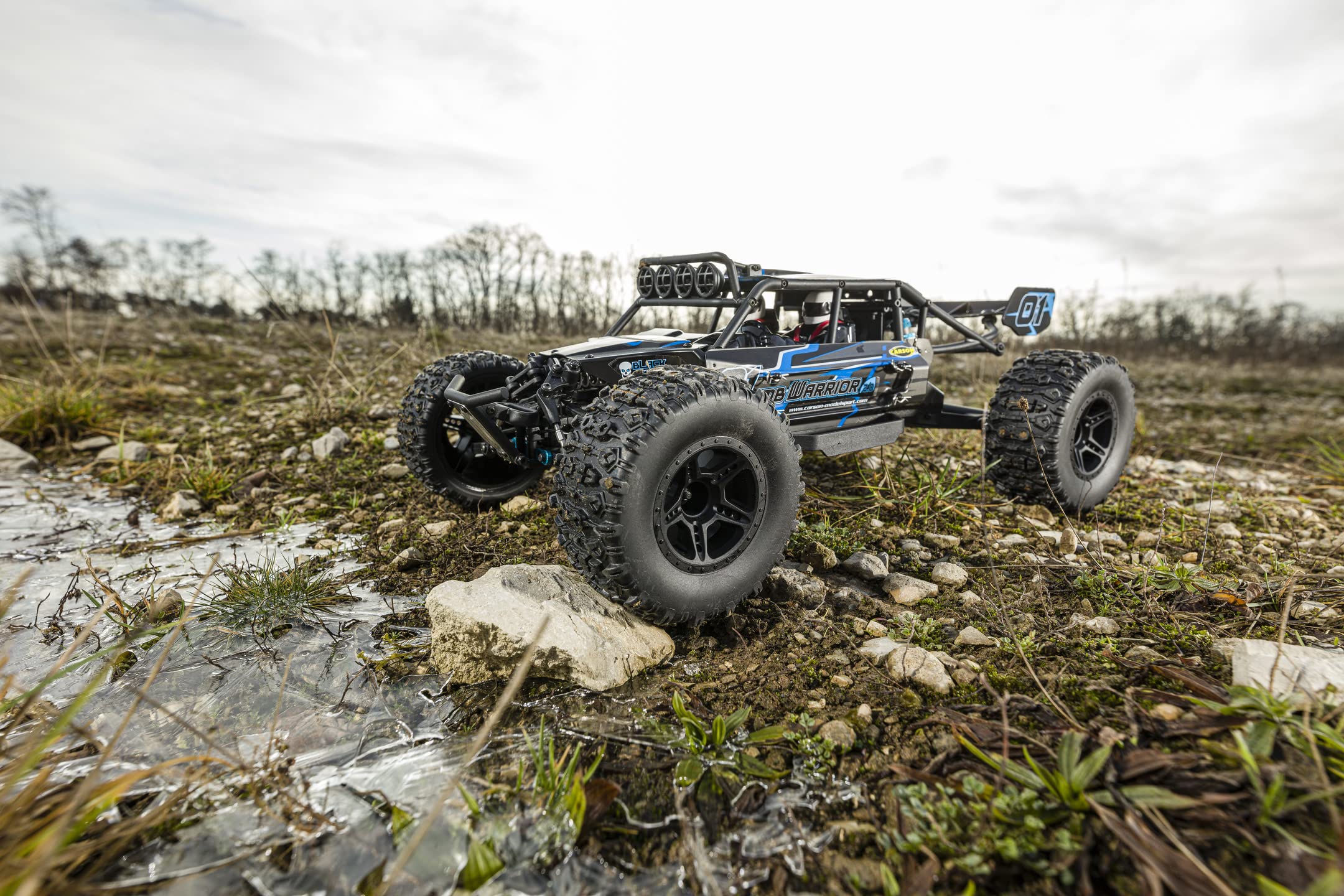 Carson 500404209 1:8 Climb Warrior 3.0 Ferngesteuertes Auto 100% RTR Offroad Buggy mit Fernbedienung, Geschwindigkeit bis zu 40 km/h, RC Buggy