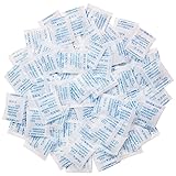 Silica Gel Beutel zur Aufbewahrung von Lebensmitteln, Luftfeuchtigkeit, 100 Packungen, Silica Gel Sachets Trockenmittel, Lebensmittelqualität, Feuchtigkeitsabsorber, Luftentfeuchter