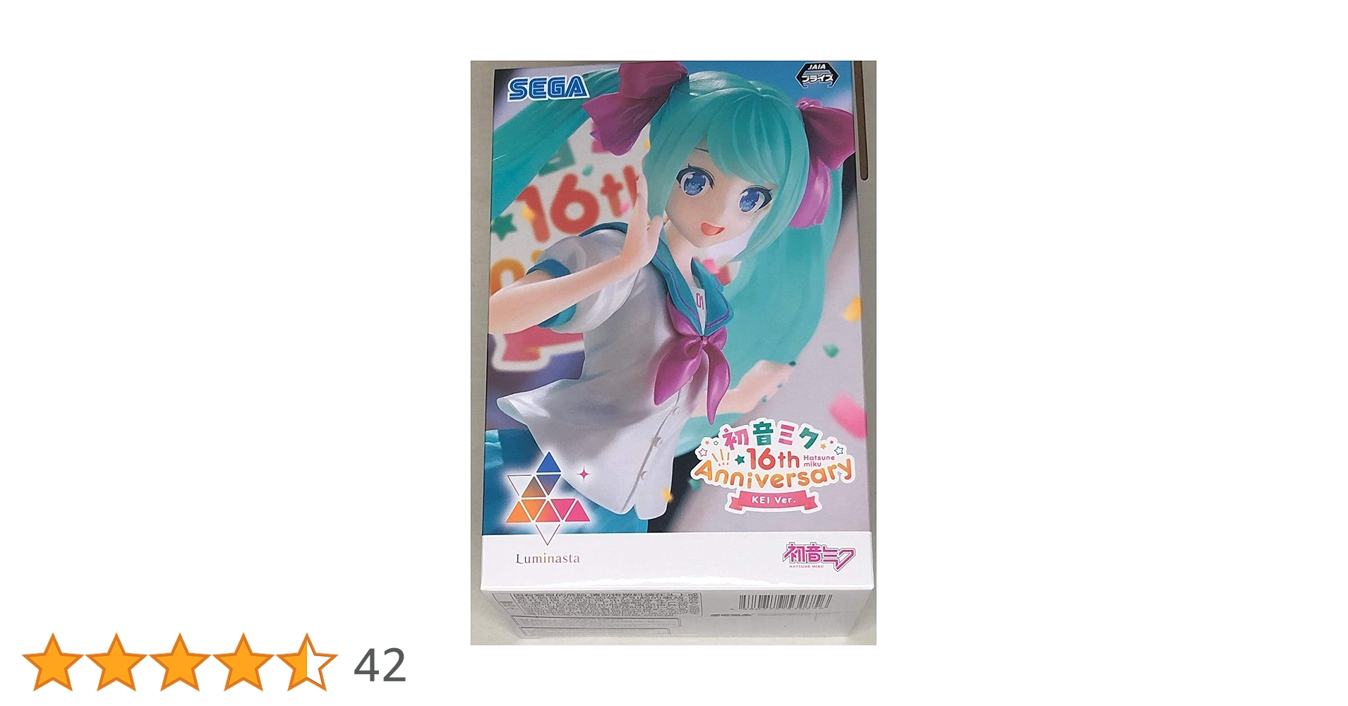 【新品】初音ミク✧Luminasta 16th / ちょこのせ 4種セット 初音ミク」の16th Anniversaryをお祝い！セガの“Luminasta”と