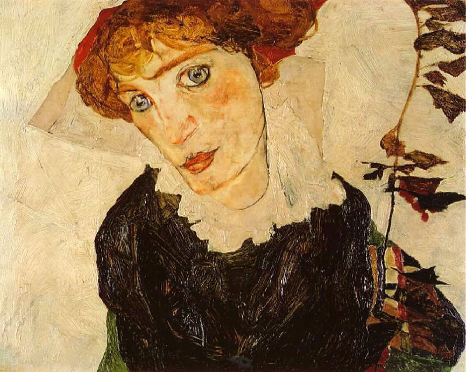 Paint by Numbers for Adults Beginners, Canvas Painting with Brushes and Acrylic Paint - DIY Digital Painting Kit, Famous Painting - Egon Schiele Portrait of Neuzer - 16x20 inch (Frameless)