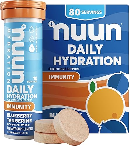 Nuun Immunity Pastillas para soporte del sistema inmunológico electrolitos antioxidantes antiinflamatorios tableta para preparación de bebida