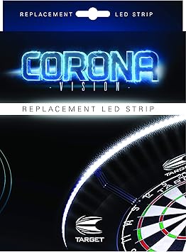 Target Darts Corona Vision Replacement LED Strip for Dartboard Lighting System, Standard, White LED