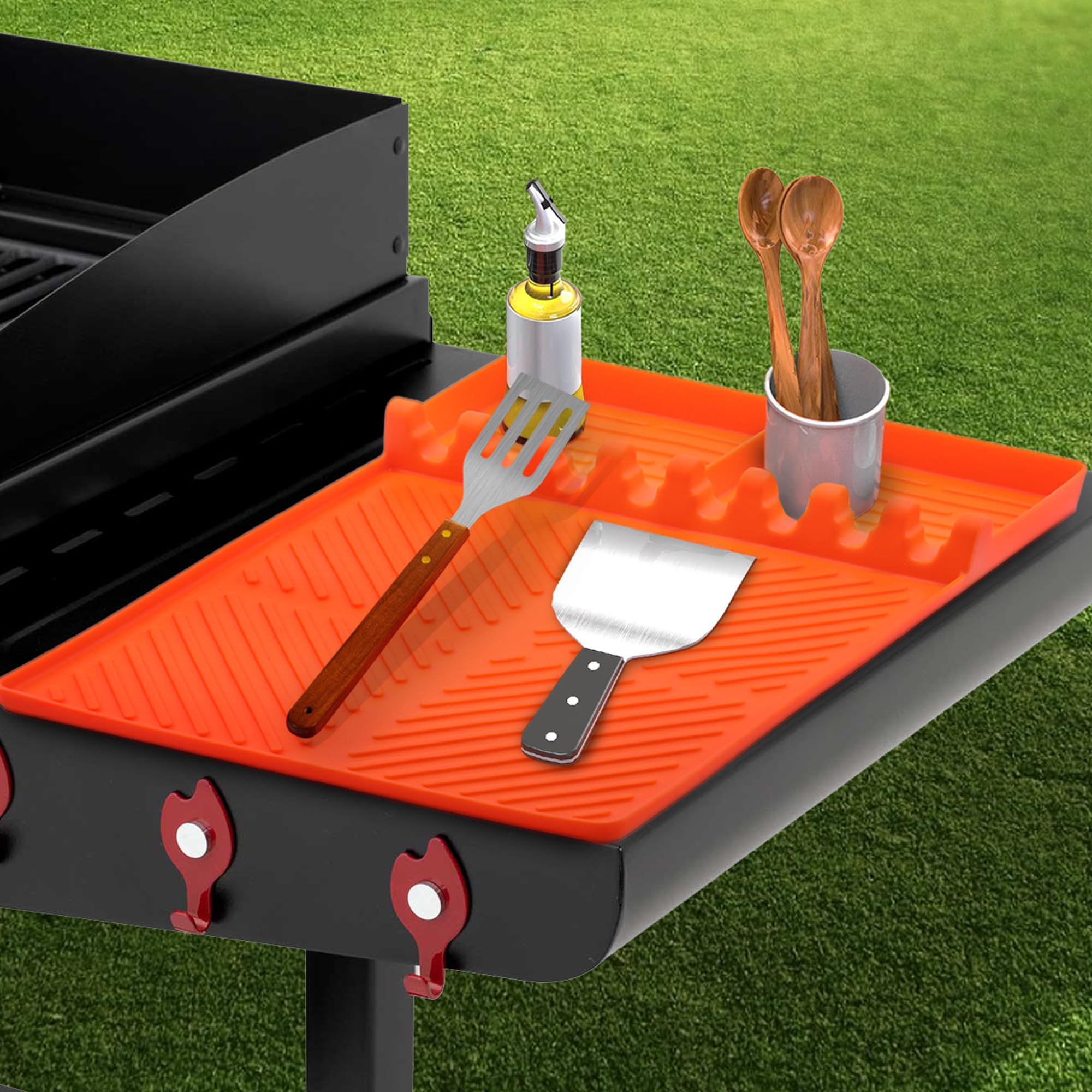 Silikon-Grillmatte – 40,6x29,2 Cm, Hitzebeständig Bis 260°C, BPA-frei, Rutschfest & Spülmaschinenfest