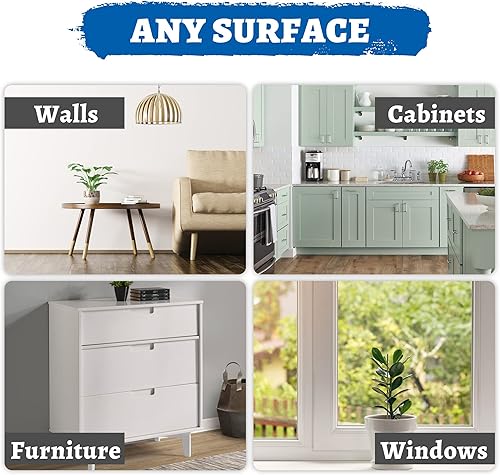 Miniatura 6 de DWIL Pintura de retoque multisuperficie, bolígrafo de pintura de retoque blanco, pintura interior y exterior de casa, para pared, puerta, gabinetes