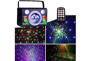 Party Lights with 2 Red and 2 Green Laser Lights