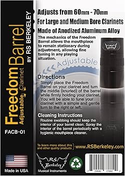 Amazon.com: Freedom Adjustable Clarinet Barrel : Musical