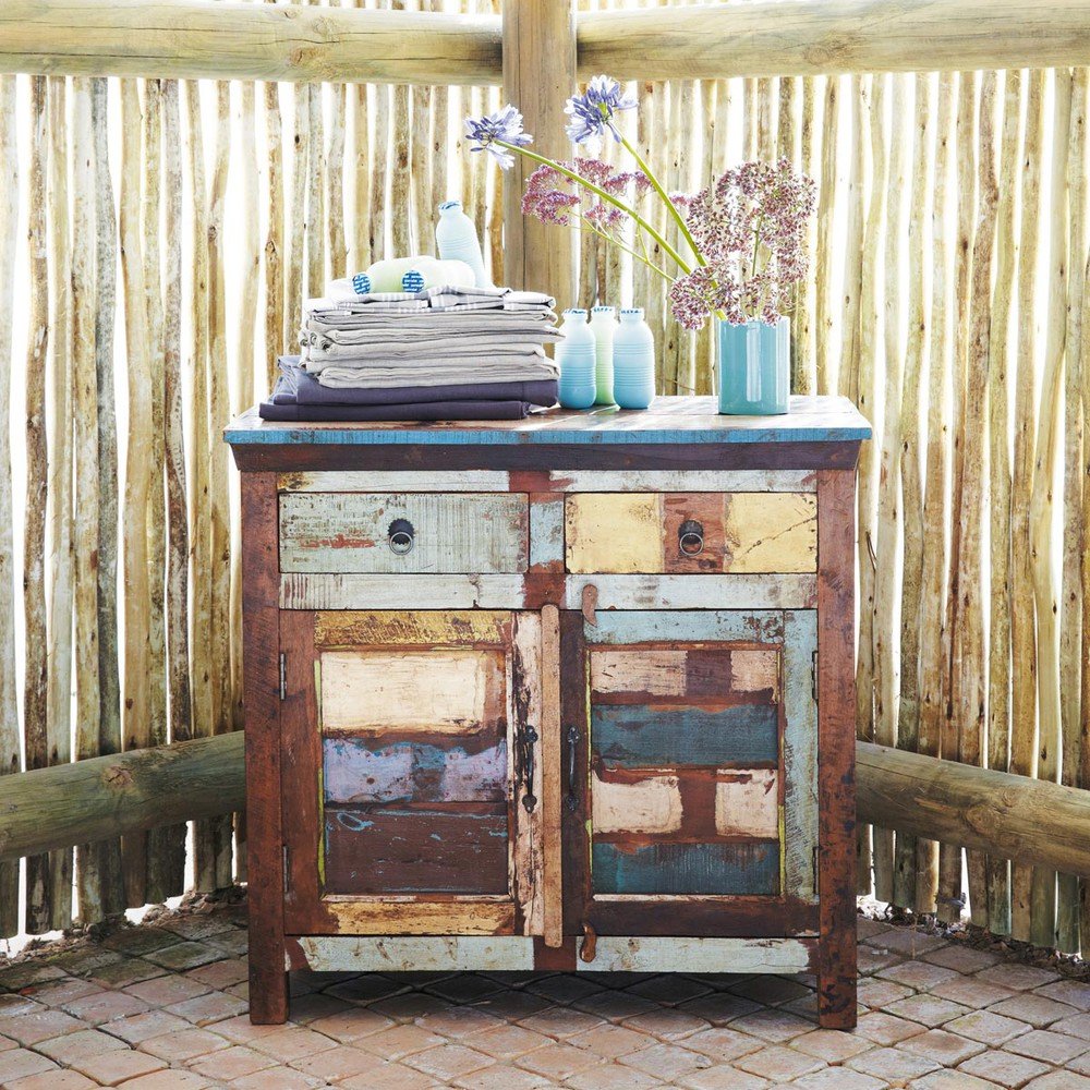 APRODZ Solid Wood Kerch Sideboard Storage Cabinet for Living Room | Wooden Cabinet for Kitchen | Multicolor Finish-image-34