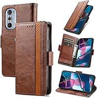 Vista 80 de Funda para Honor X7, Funda para Honor Play 30+ Plus Funda de piel sintética con ranuras para tarjetas Funda con soporte abatible Rojo