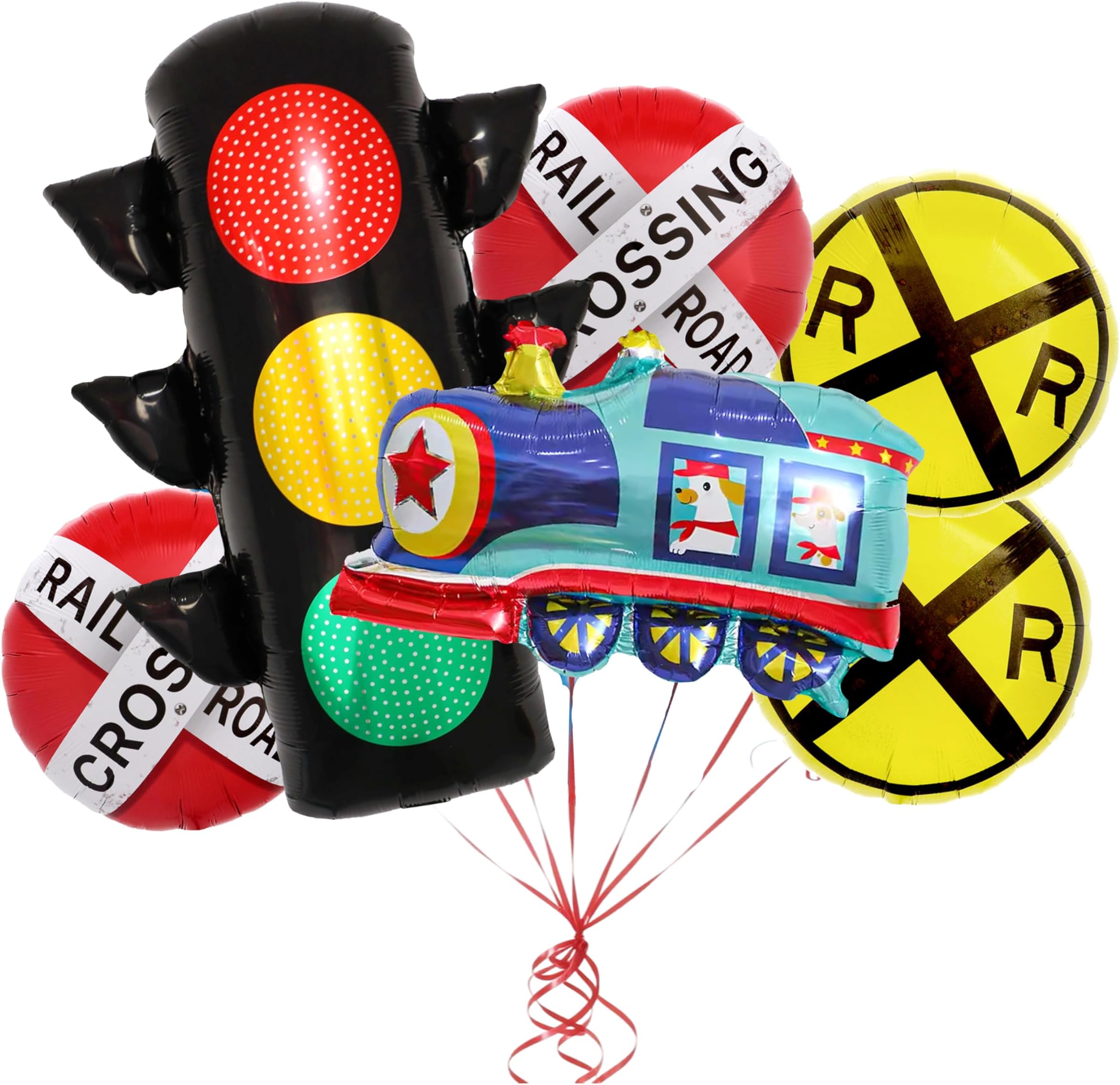 Train - themed Pass - through Balloon Set