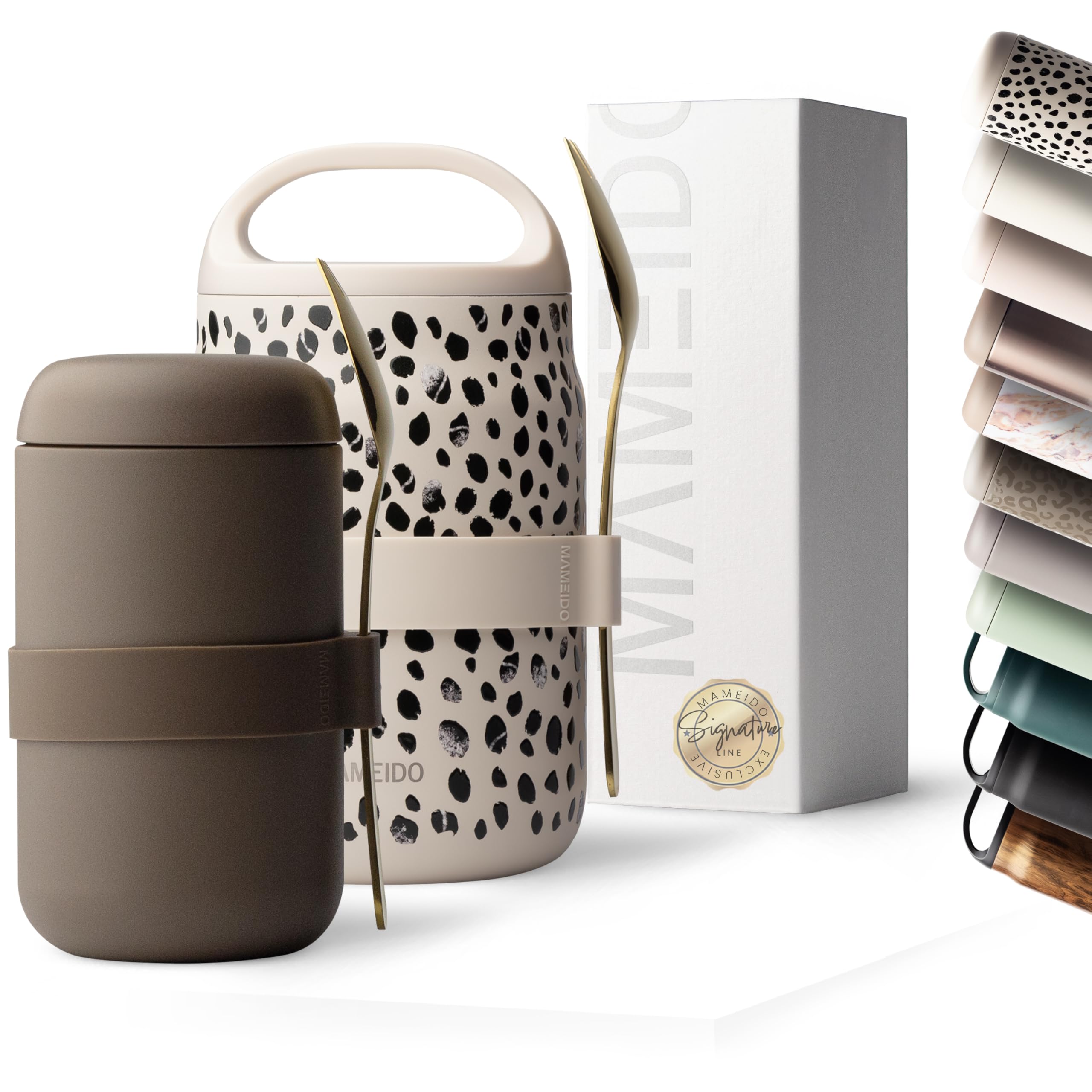 MAMEIDO Insulated Food Jar 500 ml (Roasted Coconut)
