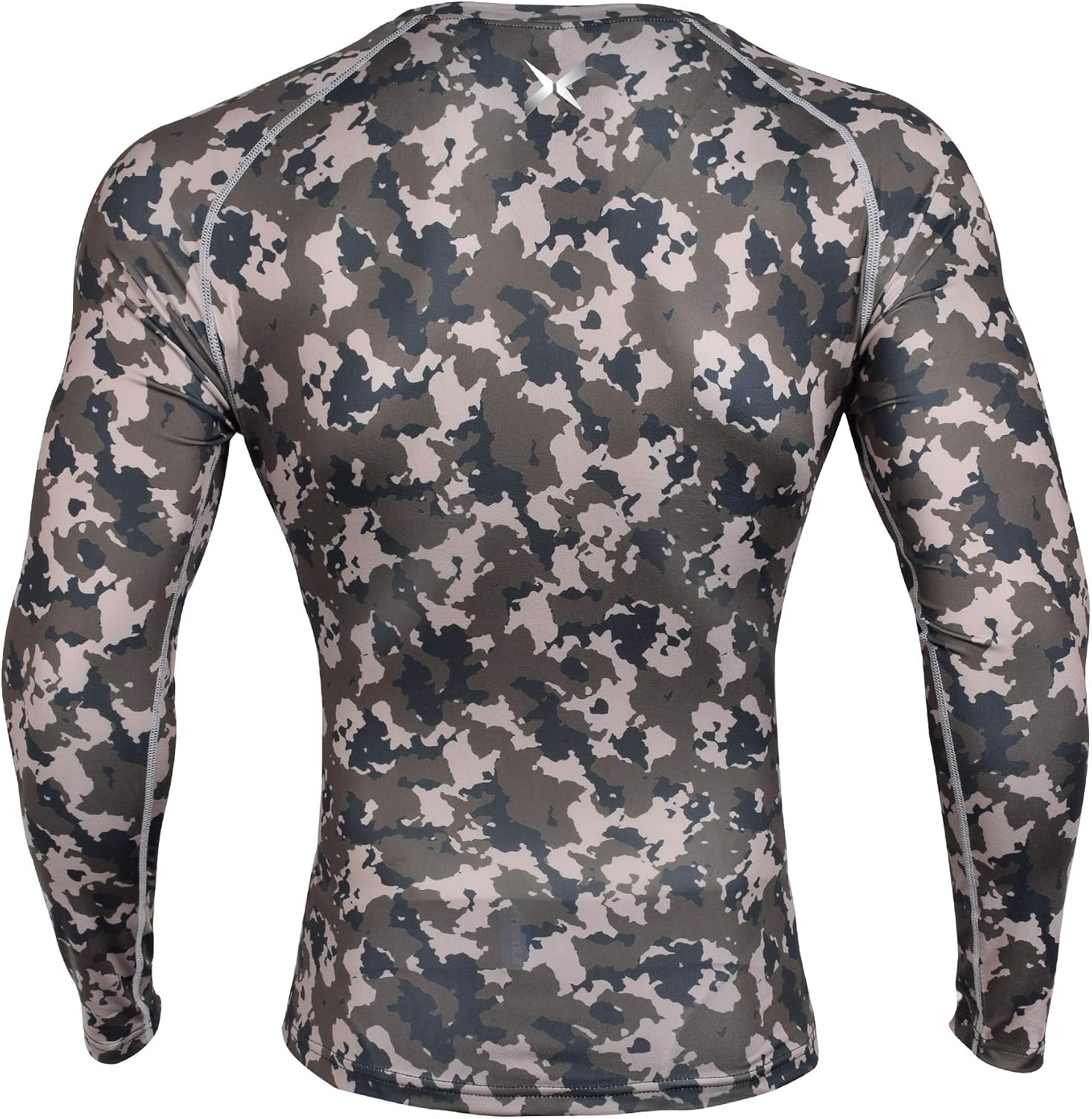 Xtextile Men's Compression Camouflage Undershirt Cool Dry Baselayer Long Sleeve Shirts