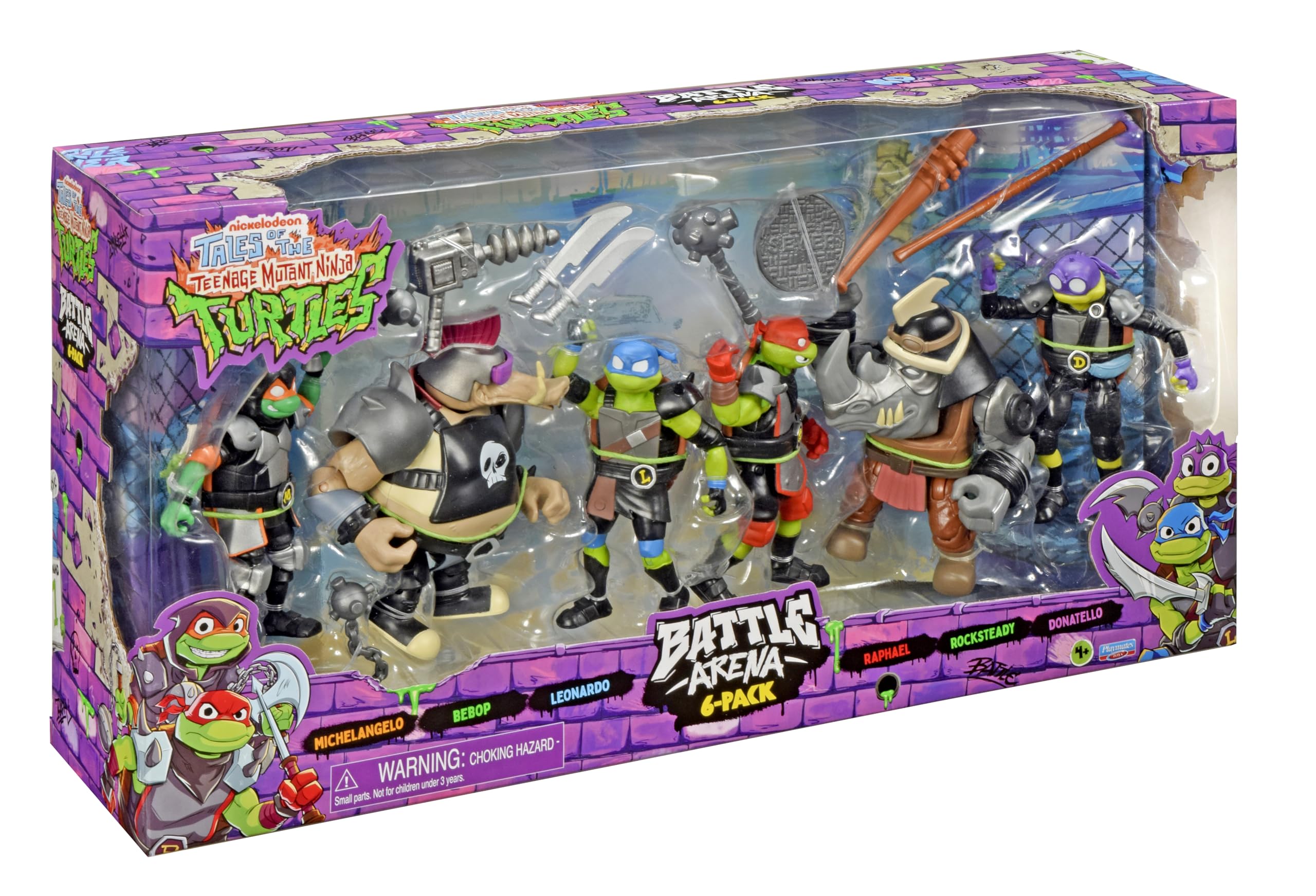Teenage Mutant Ninja Turtles TMNT Battle Arena Figure6pk CM
