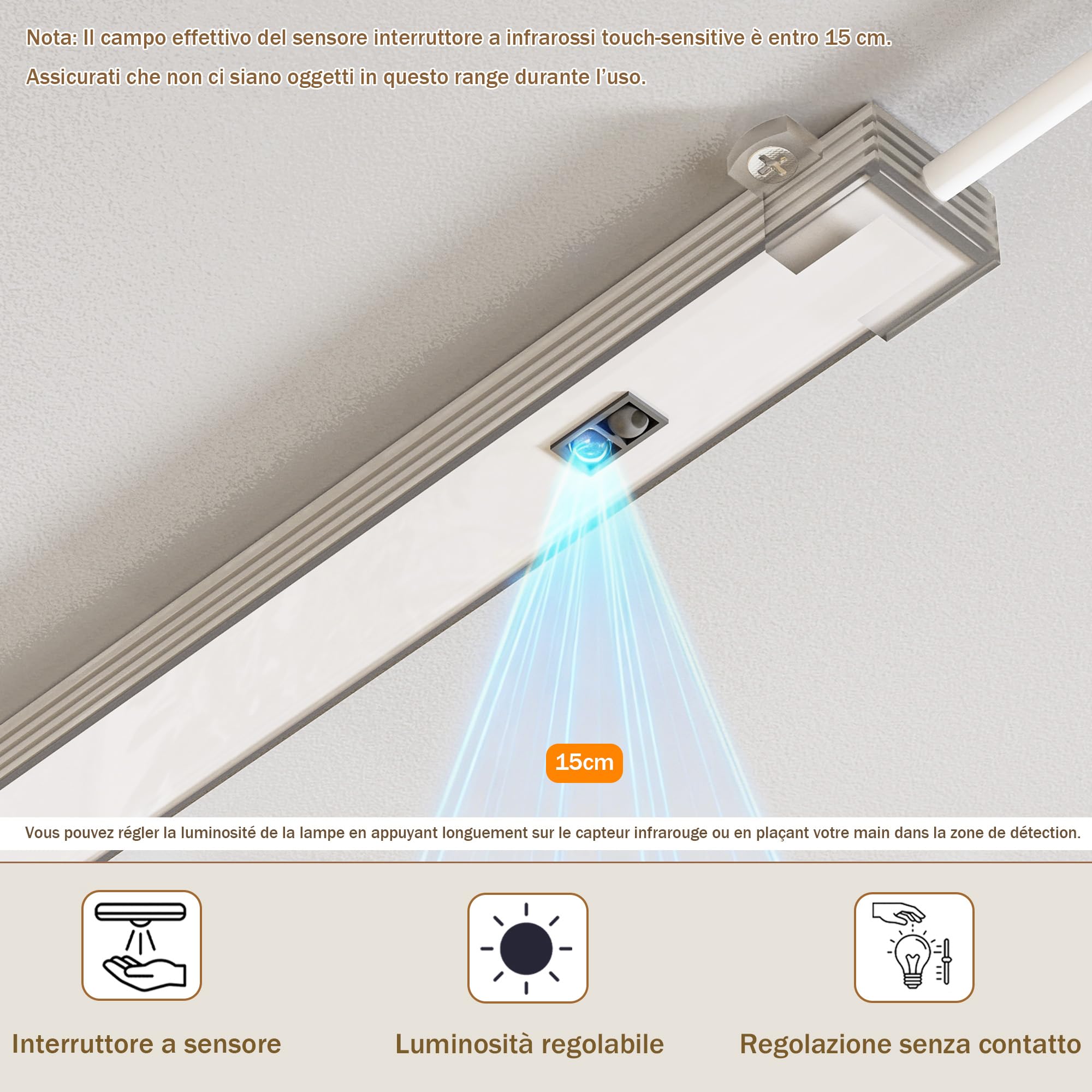 Specchio Bagno Contenitore con illuminazione e Antiappannamento Armadietto Bagno a Parete con Presa (2*AC + 3*USB) e 3 vani portaoggetti indipendenti per il Bagno 100 * 65 * 16 cm