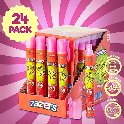 Miniatura 3 de Pen Spray - Caramelo líquido - Paquete de 24 unidades de sabor a fresa, sin gluten, sin colorantes añadidos, caramelo kosher novedoso, 0.7 fl oz