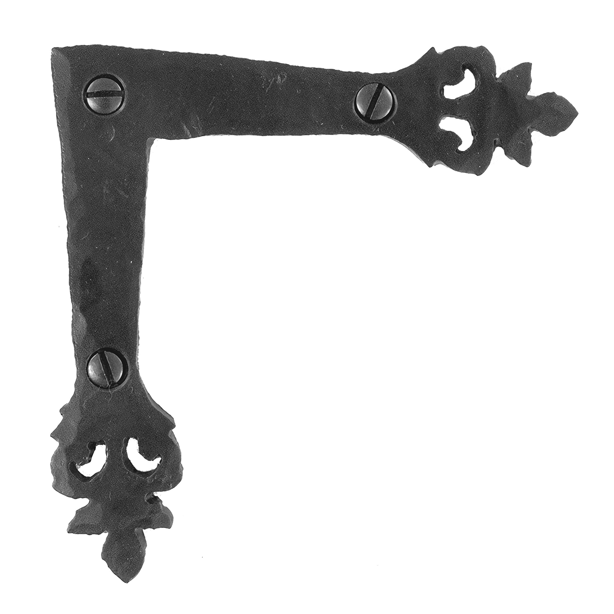 Buy 4 Pack 3.75 inch Decorative Corner Brackets Black L Bracket Decorative Corner Brackets Flat