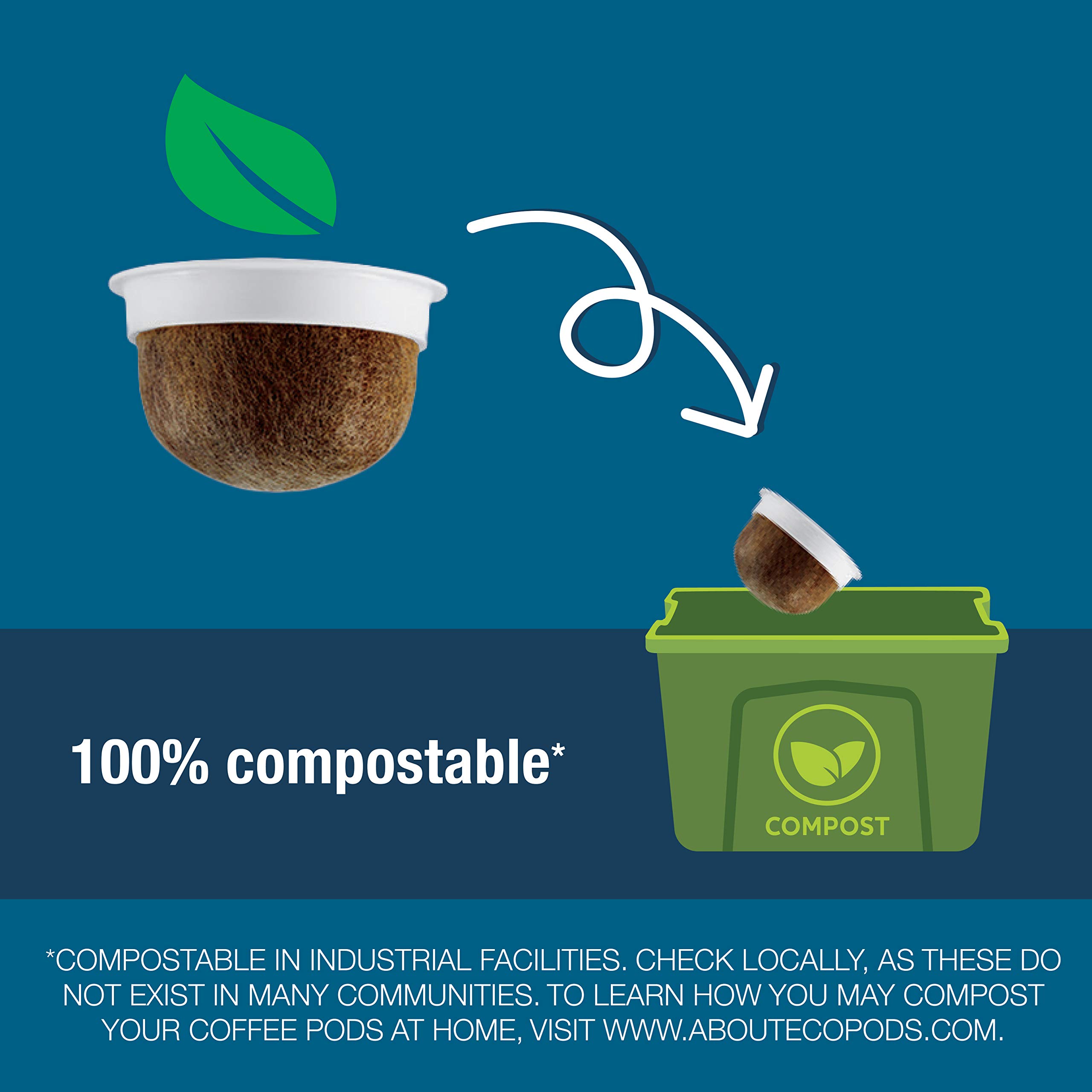 Cameron's Coffee Single Serve Pods, Organic Breakfast Blend, 12 Count (Pack of 6)